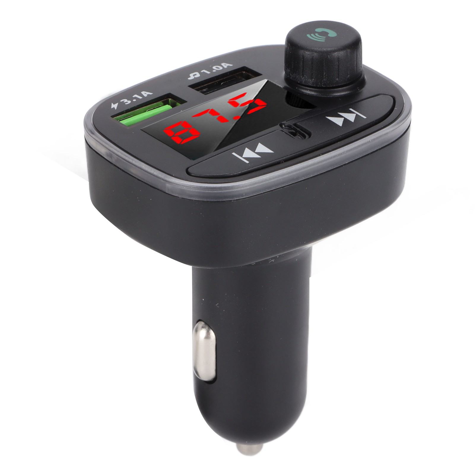 Bluetooth-fm-transmitter Fürs Auto, Freisprecheinrichtung, Kabelloser Bluetooth-radioadapter Mit Mikrofon Fürs Auto