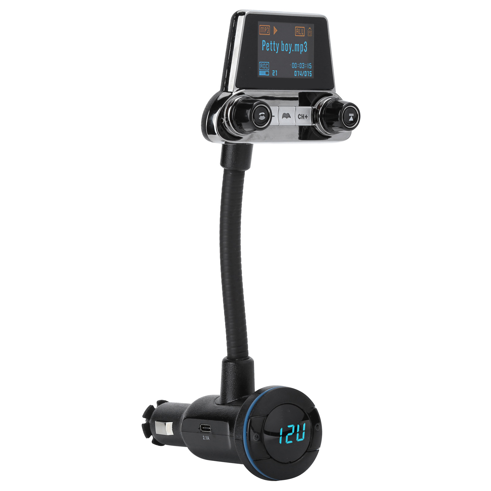 Bt14 Bluetooth 5.0 Fm-transmitter, Qc3.0 Usb-ladegerät, Freisprechfunktion Per Knopfdruck, Aux-ein- Und Ausgang
