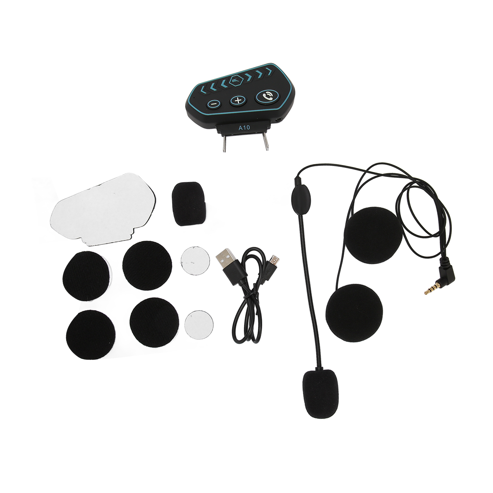 Wasserdichte Bluetooth 5.0-kopfhörer Für Motorradhelme, Stereomusik, Freisprechfunktion, Gps Und Geräuschunterdrückung Für Radfahren Und Motorradfahren