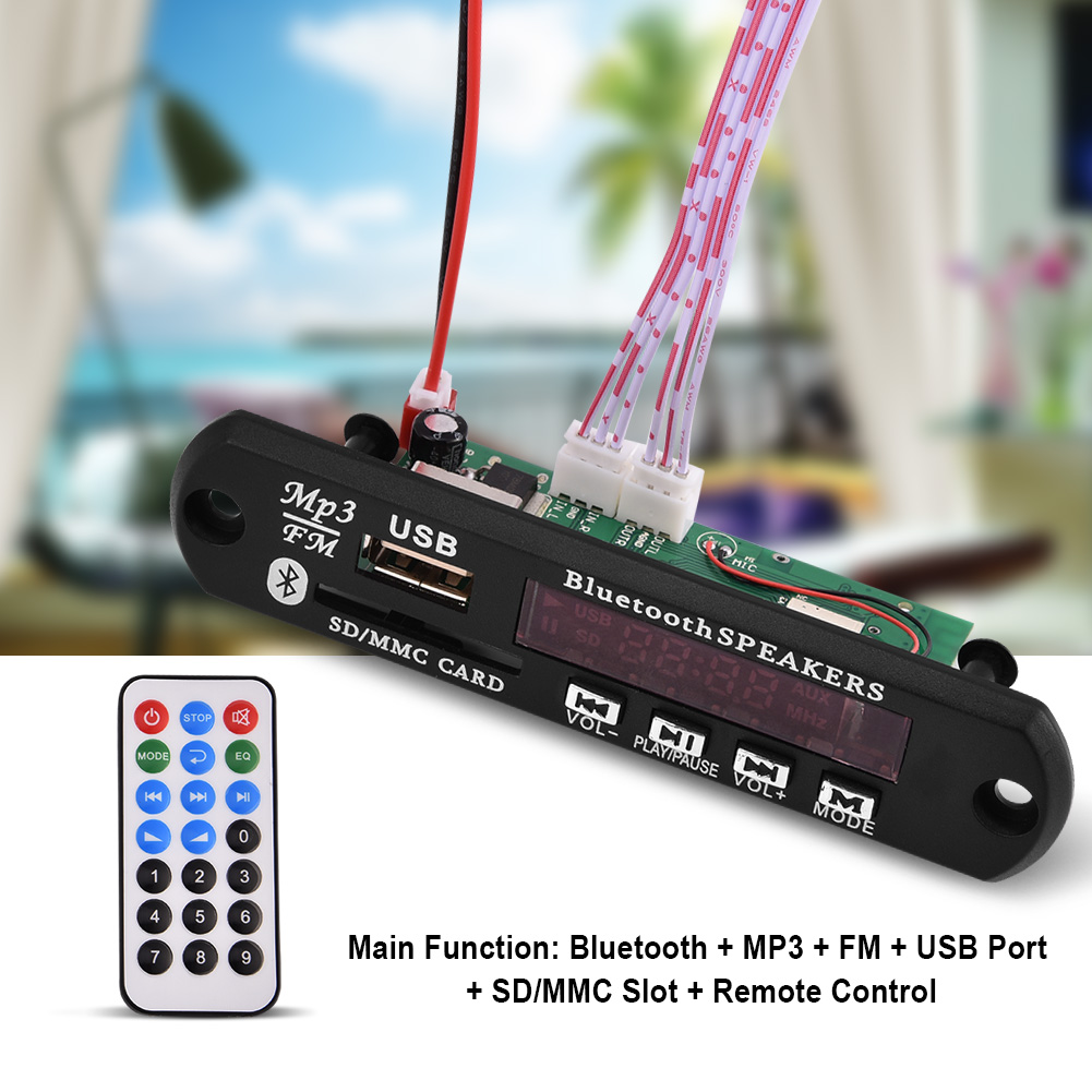 Mp3-decoderkarte, Bluetooth-audiomodul, Usb-sd-kartenleser, Fm-radio, Freisprecheinrichtung
