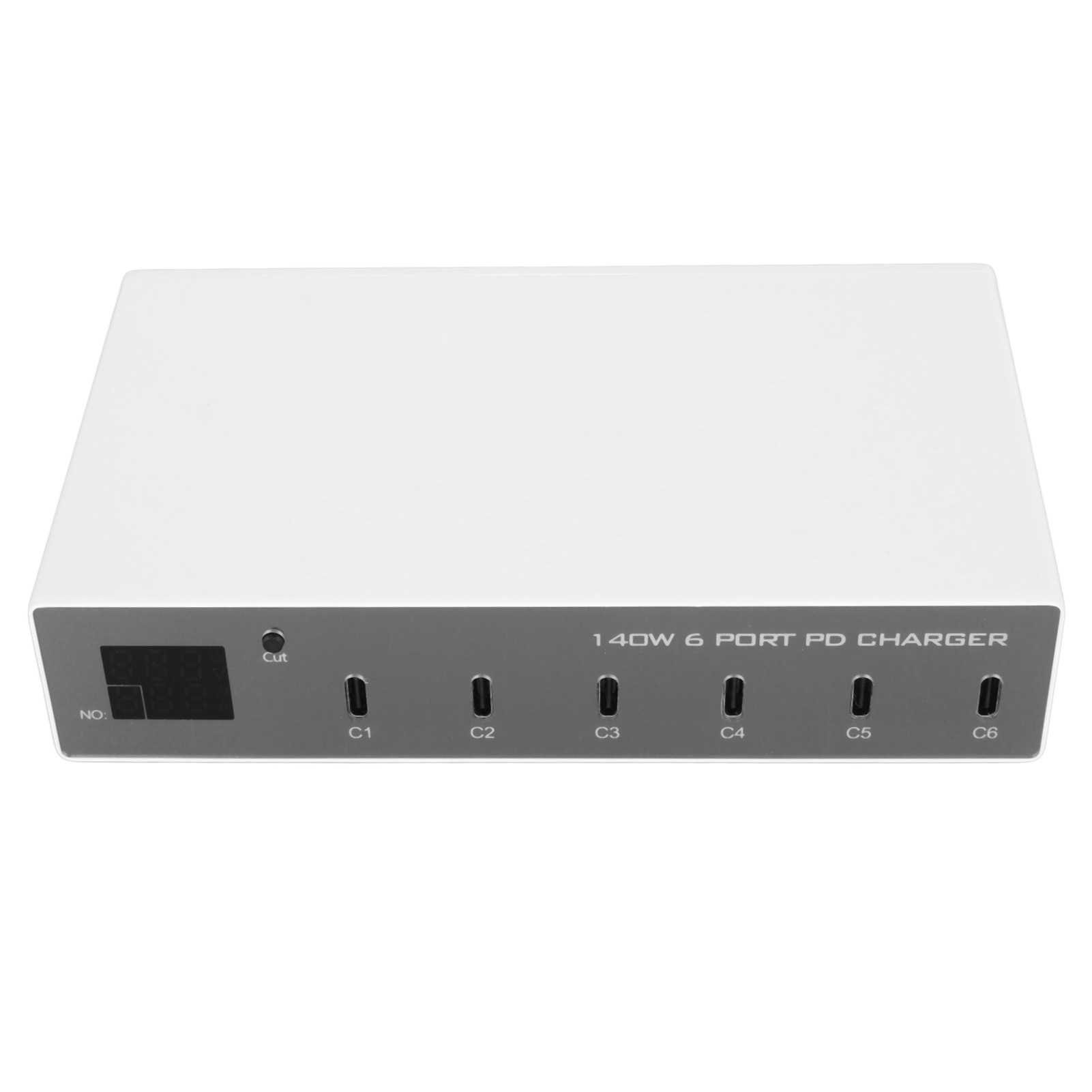 140-w-usb-c-ladegerät, 6-port-pd-netzteil, Intelligente Schnellladestation Für Iphone Und Android, 100–240-v-eu-stecker