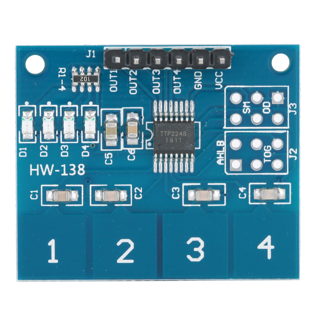 Ttp224 5-tasten-schaltermodul, 4-kanal-kapazitiver Digitalsensor, Elektrische Ausrüstung