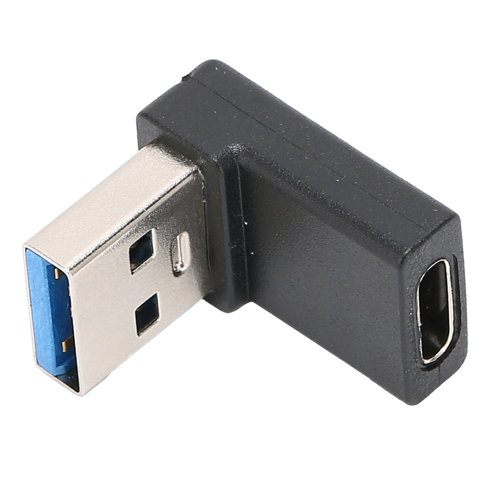 90° Usb 3.0 Stecker Auf Typ-c Buchse Adapter Mit L-förmigem Lade- Und Datenübertragungsanschluss Für Laptop, Wandladegerät Und Powerbank.