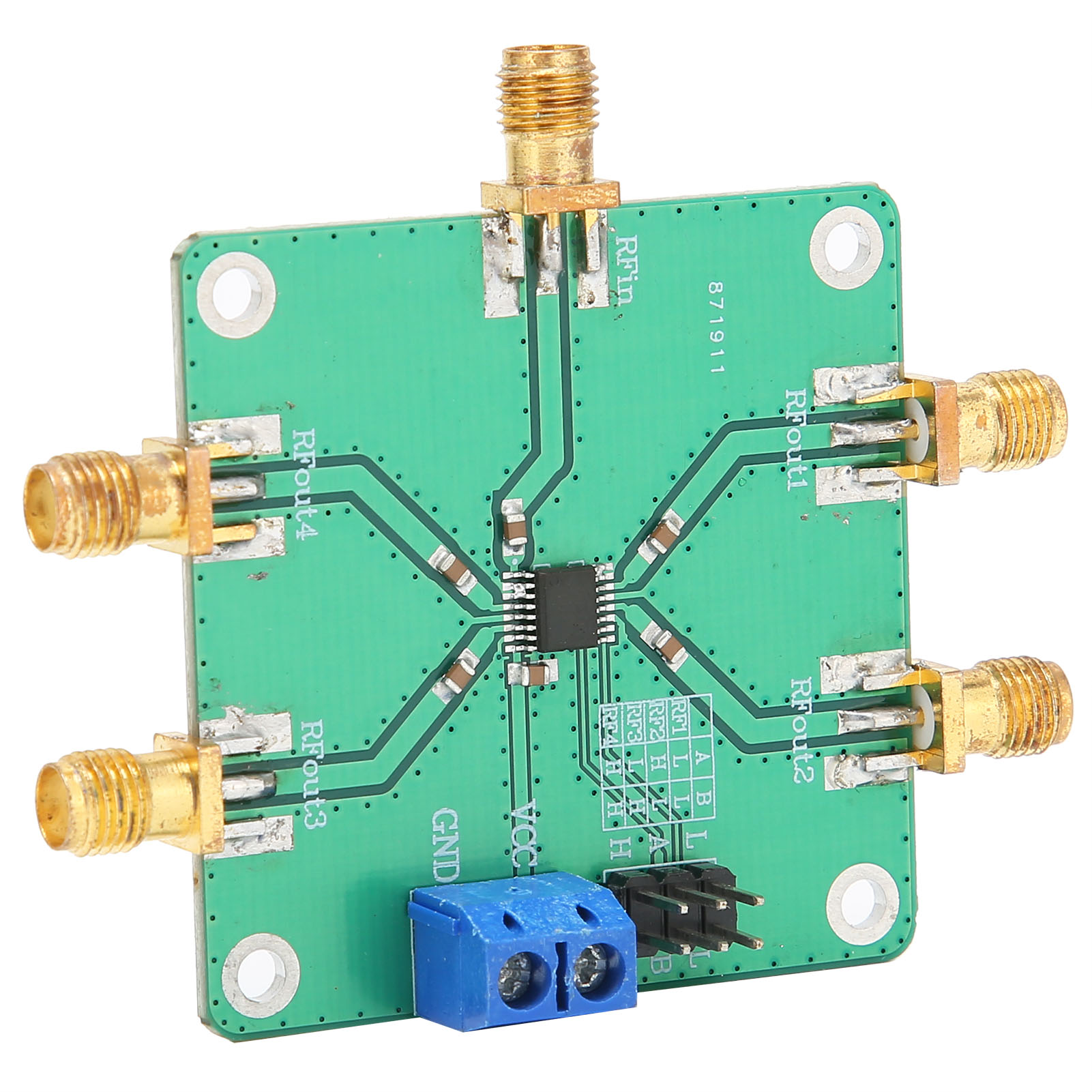 Einpoliges 4-positionen-schaltmodul Für Industrielle Hf-netzteile, 5 V Dc, 10–3500 Mhz