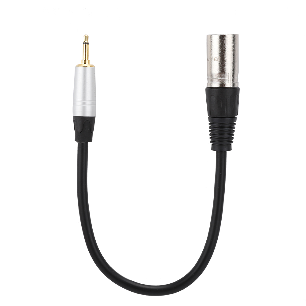 Vergoldetes 3,5-mm-mono-klinkenstecker-auf-3-poliges-xlr-klinkenstecker-adapterkabel, Gehäuse Aus Zinklegierung Und Pvc-außenbeschichtung, 0,3 M