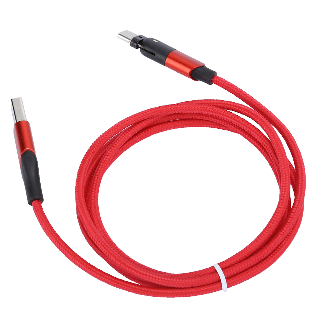 180° Drehbares Micro-usb-kabel Und Typ-c-ladekabel Für Samsung/xiaomi/huawei, 1,2 M (3,9 Ft)