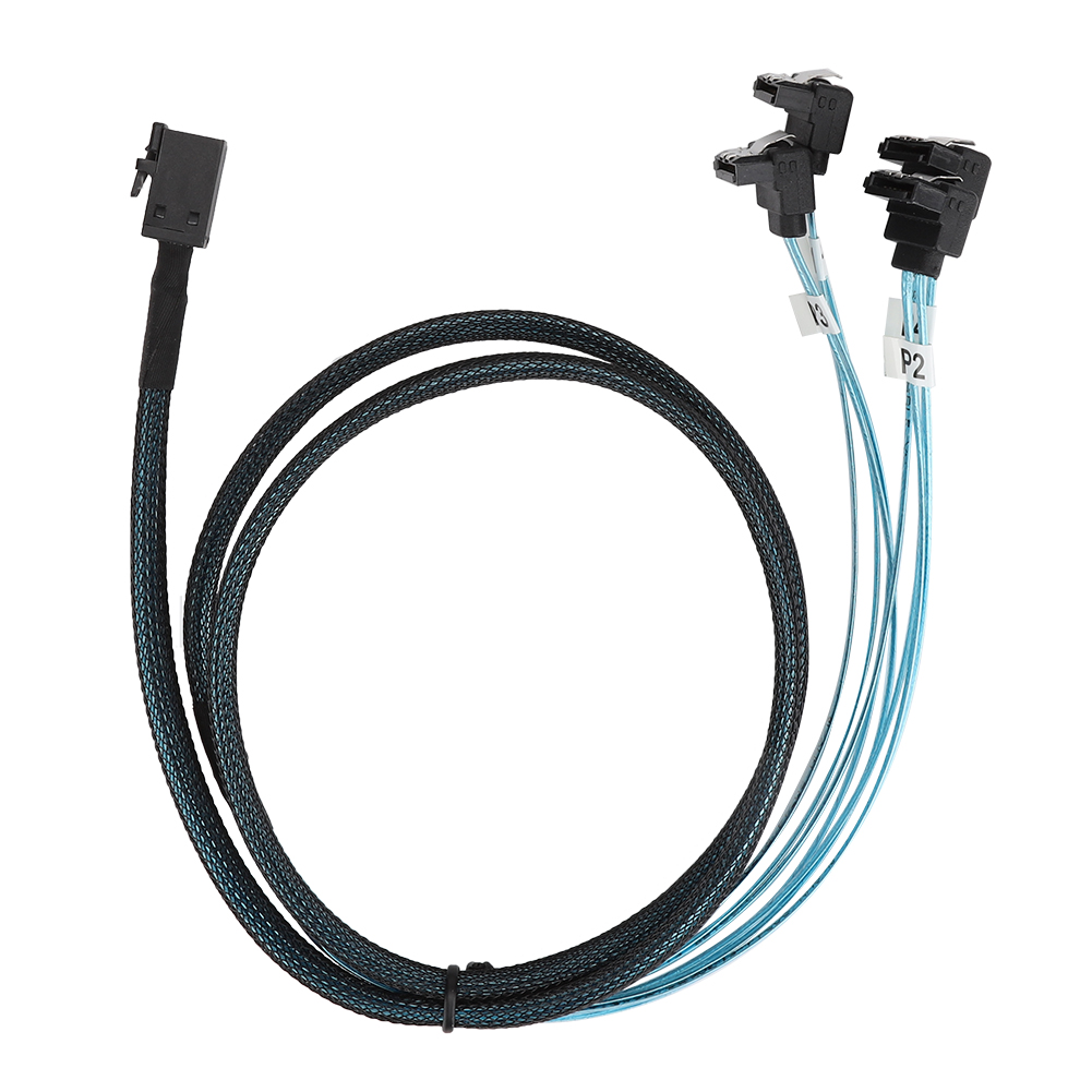 Spritzgegossenes Festplattenkabel Mini Sas Hd 36p Sff-8643 Schnittstelle Auf Sata 7-pin X 4