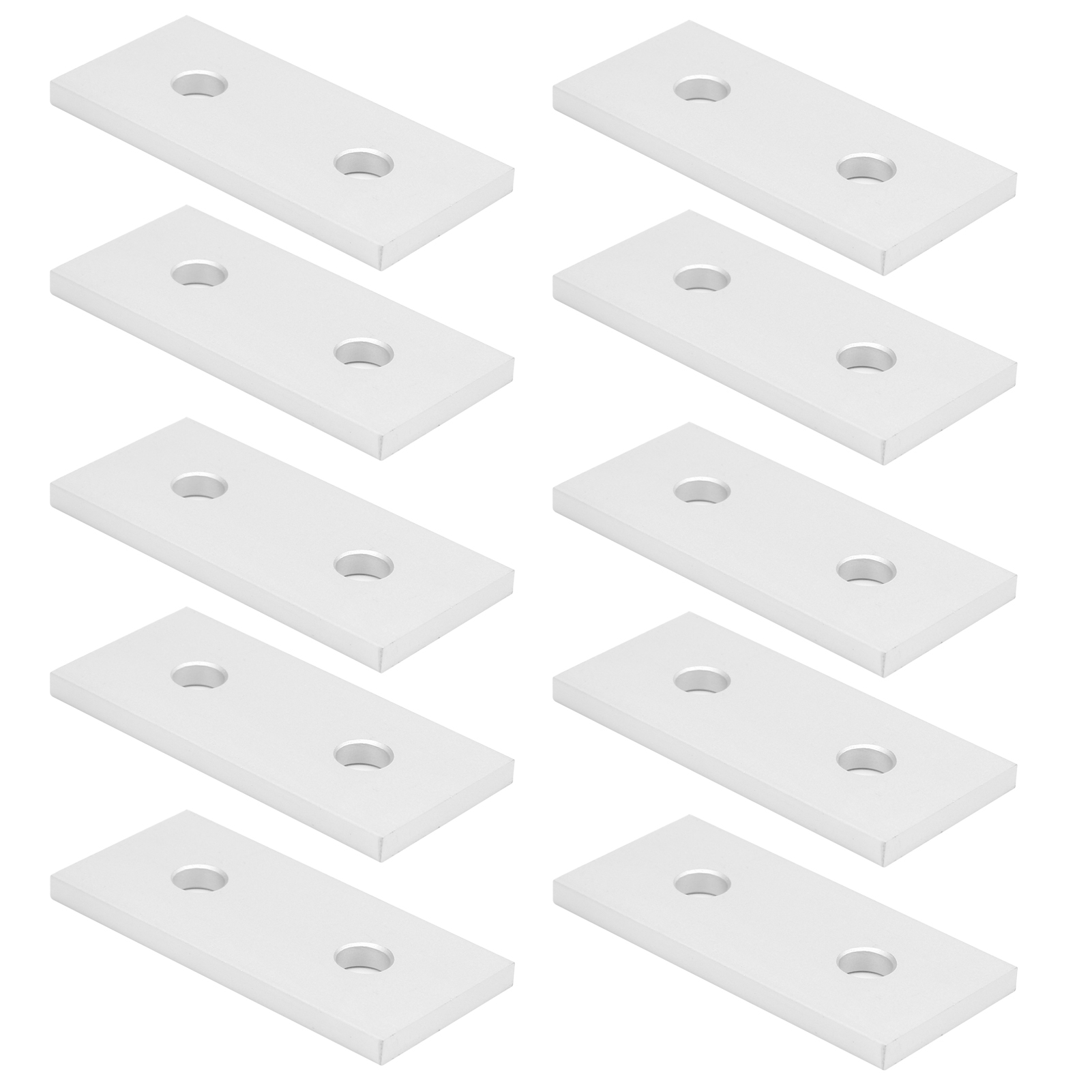 10 Flache Aluminium-verbindungsplatten, Vertikale Verbindungsverstärkung, Werkzeug 3030-2 Löcher