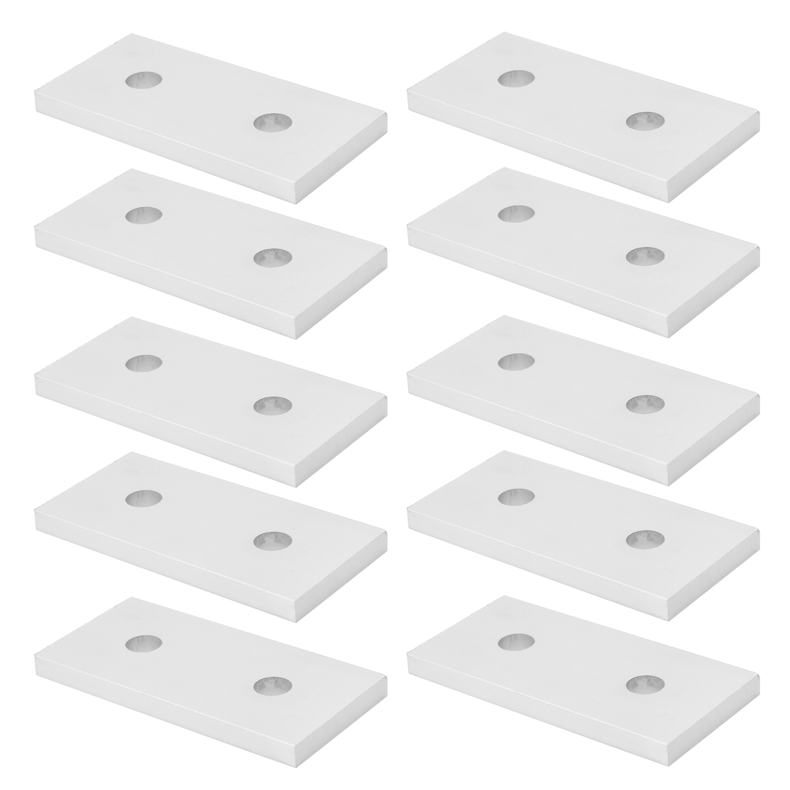 10 Stück Flache Aluminium-verbindungsplatten, Vertikale Verbindungsverstärkung, 4040 Werkzeug - 2 Löcher