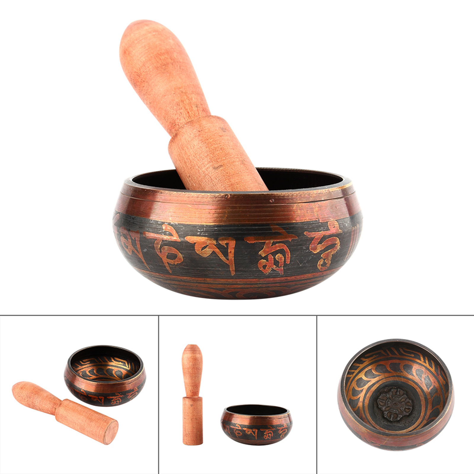Handgehämmerte Tibetische Klangschale, 8 Cm, Für Meditation Und Yoga, Buddhistischer Stil.
