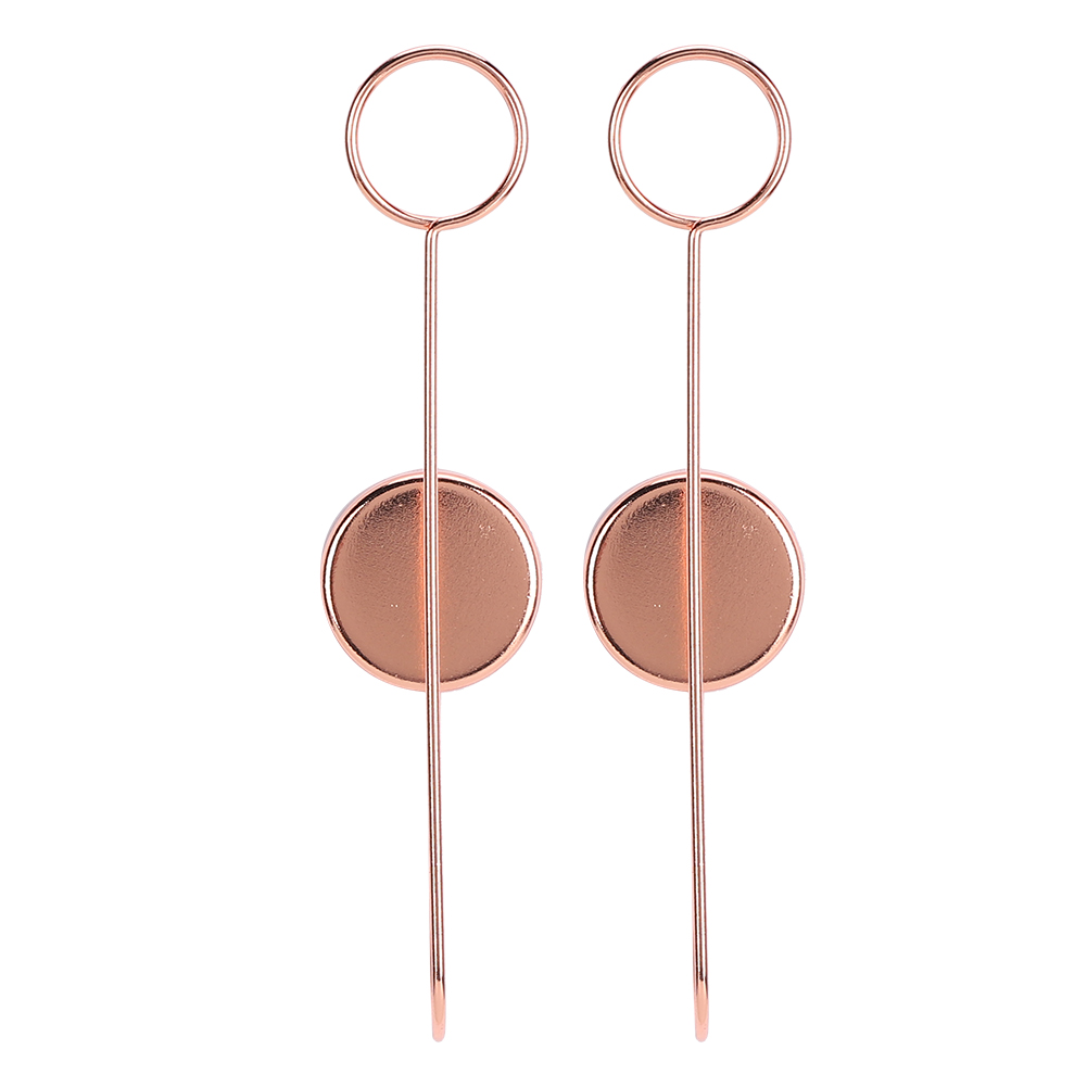 Set Mit 2 Doppelseitigen, Selbstklebenden Metall-bilderclips Für Wandaufkleber Und Botschaften (roségold)