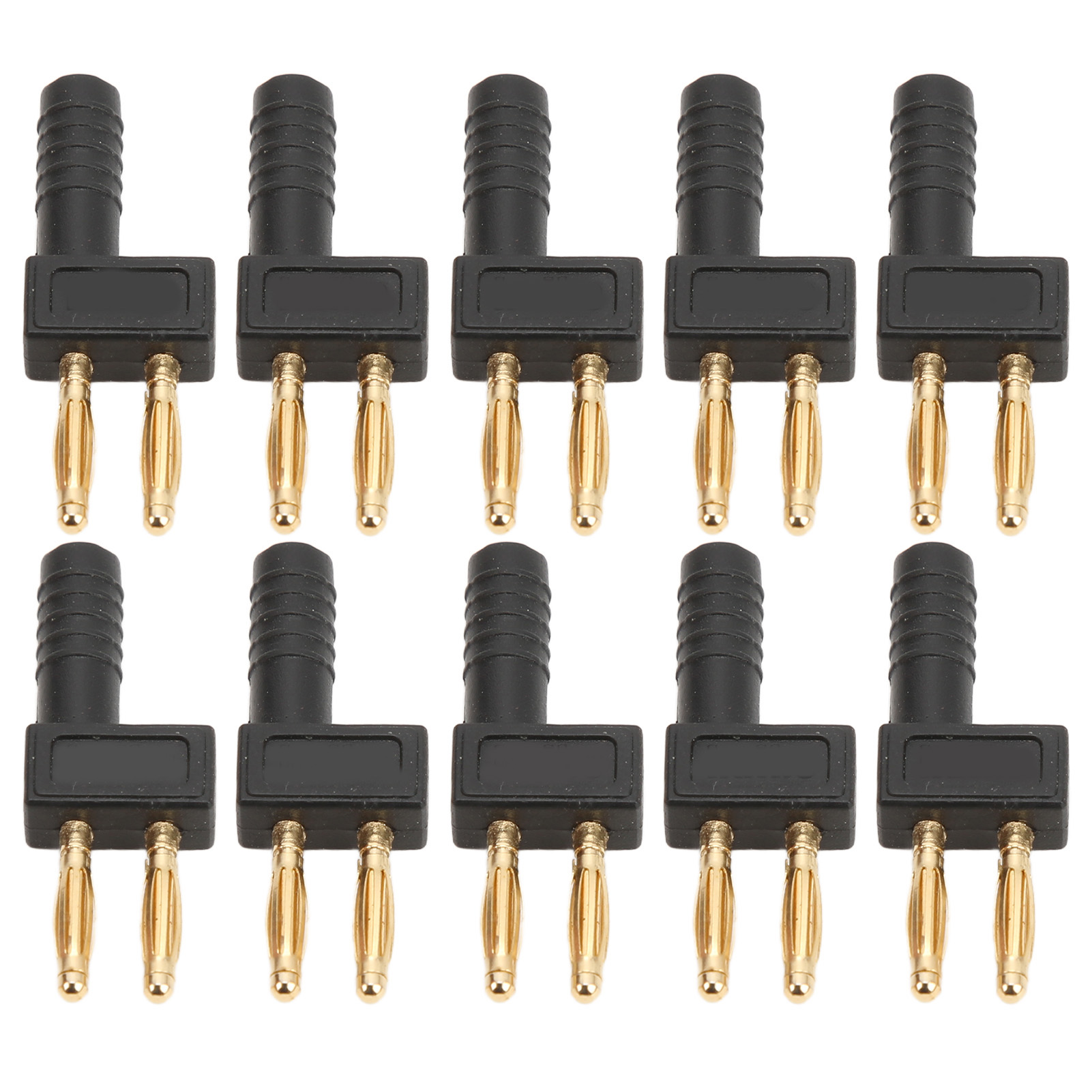 U41 Packung Mit 10 Zweireihigen, Vergoldeten 2-mm-bananensteckern: Schnelle Verbindung Und Zuverlässiger Kontakt Für Elektrische Geräte