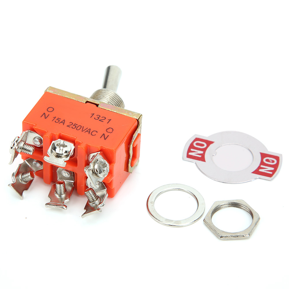 Packung Mit 10 Mini-kippschaltern E Ten1321 Ac 250v 15a 6 Pins Ein Ein 2 Positionen