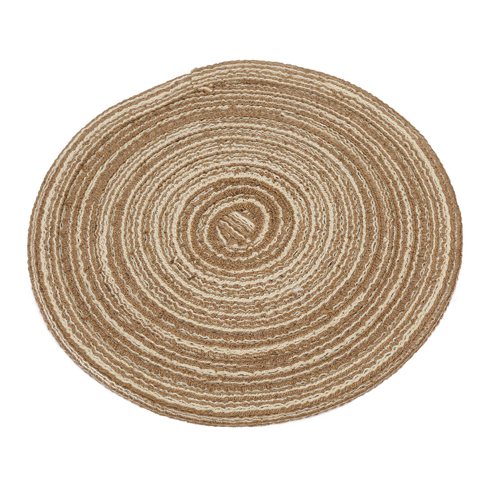 Rundes Ramie-platzset Im Japanischen Stil, Hübsche Isolierende Ramie-unterlage (kaffeebechergröße)