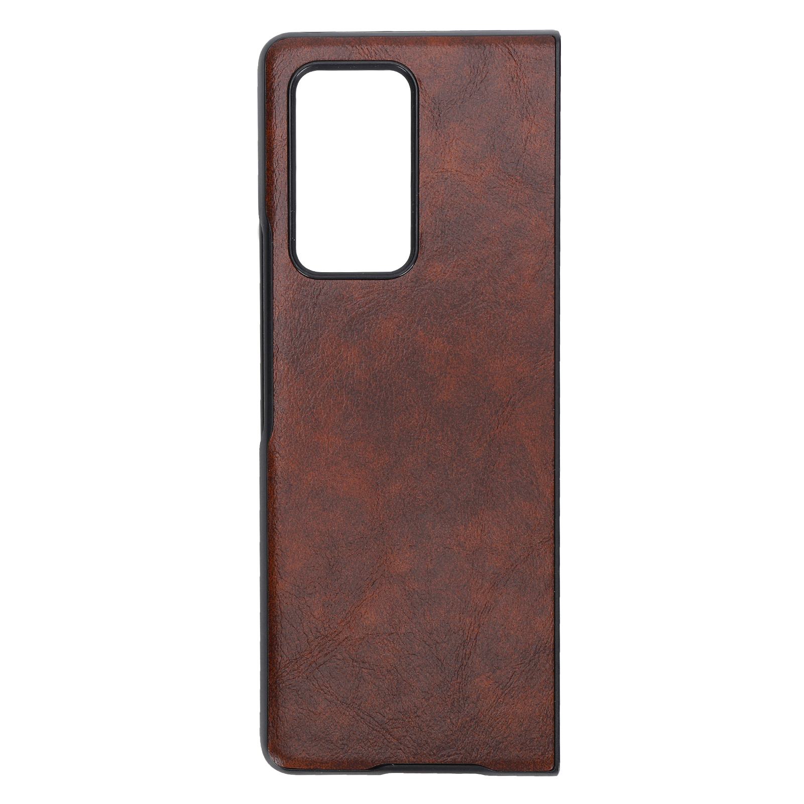 Lederhülle Für Samsung Galaxy Z Fold 2 Mobiltelefon - Schützende, Stoßfeste Hülle (braun)