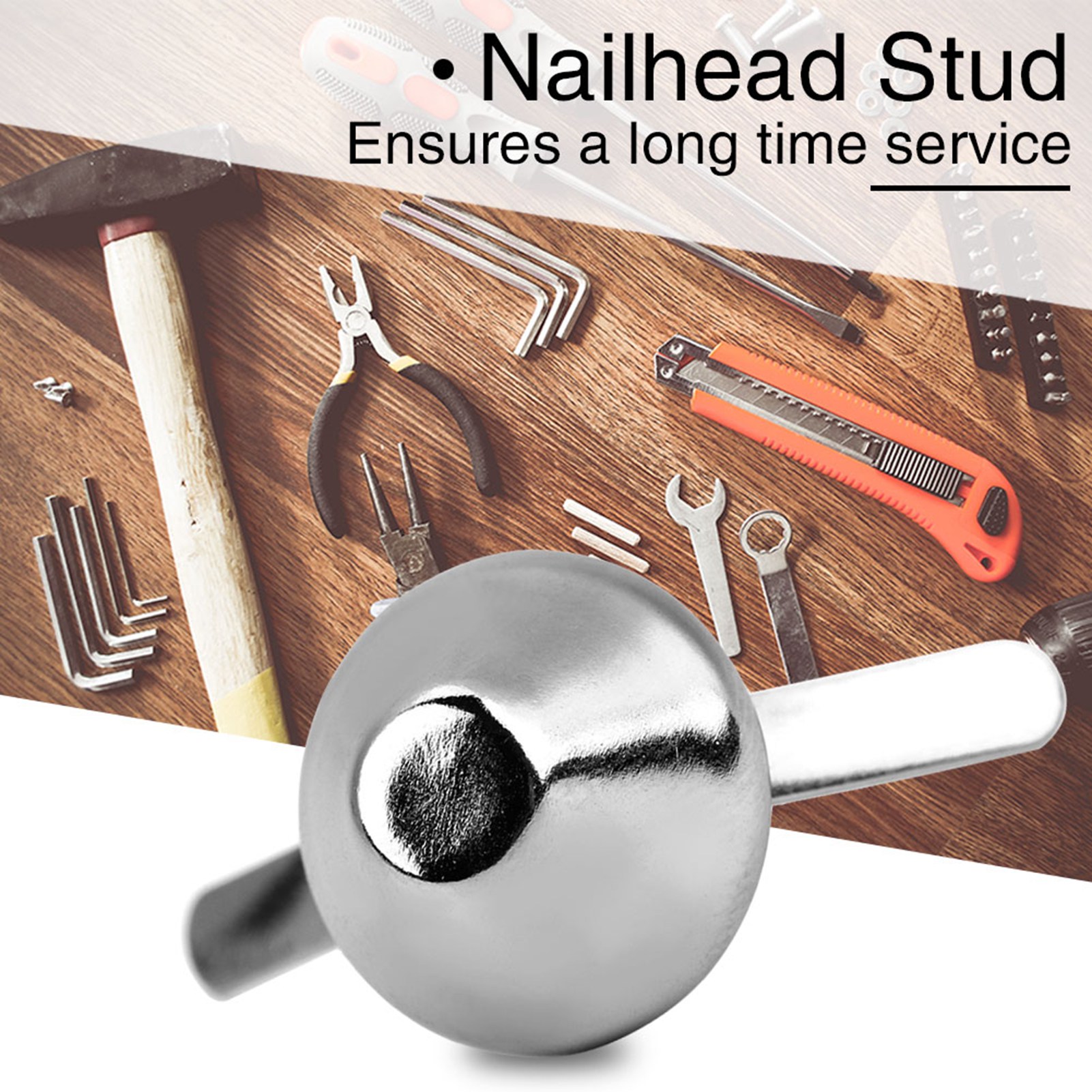 50 Spitze, Konische Nägel Für Handtaschen Und Lederwarenaccessoires (nickel, 15 Mm)