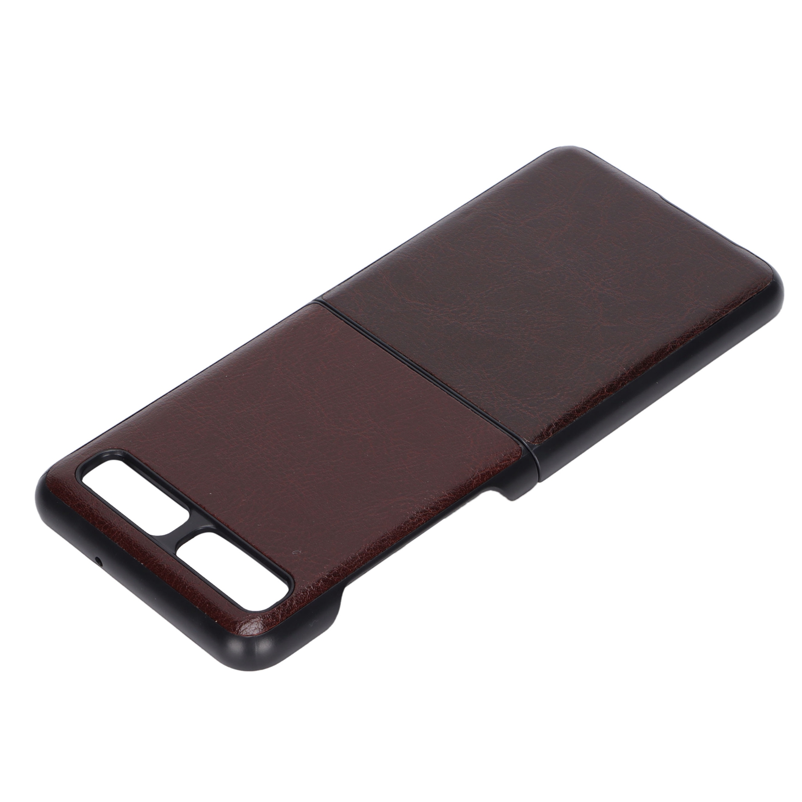Schutzhülle Aus Leder Für Samsung Galaxy Z Flip, Kratzfest, Dunkelbraun, Typ 2