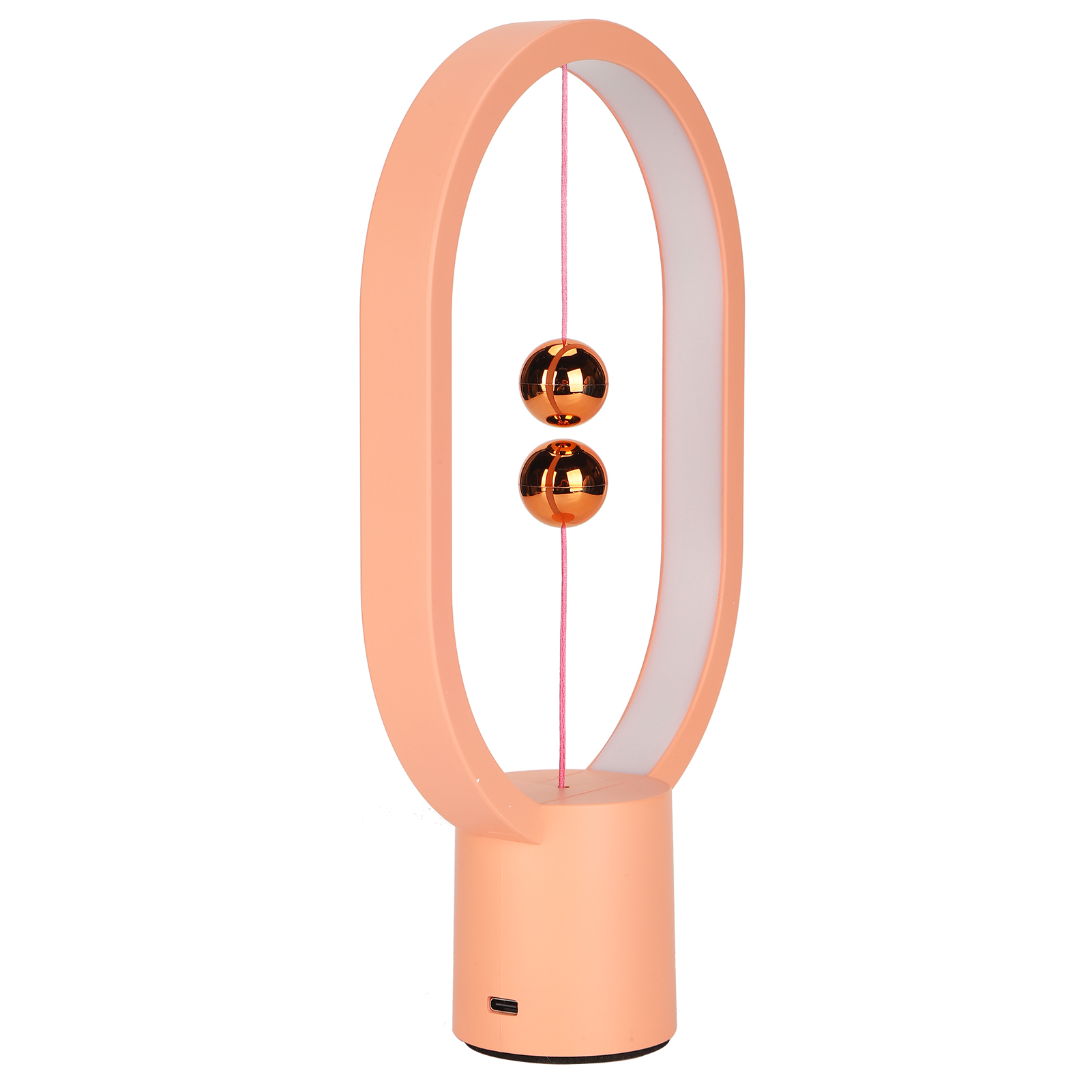 Elliptische Led-nachttischlampe Mit Integriertem Magnetschalter, 5v-usb-netzteil Für Schlafzimmer Und Büros