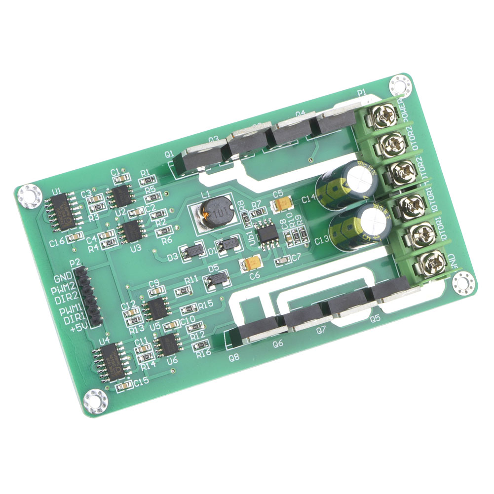 Doppelmotor-steuermodulplatine, H-brücken-steuerschaltung, Irf3205 Dc-mosfet, 3–36 V, 10 A Spitze, 30 A