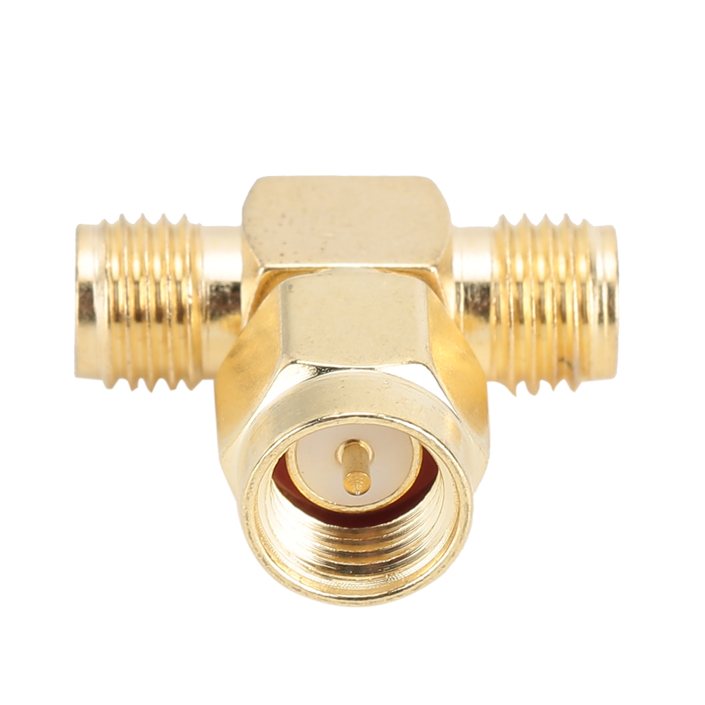 Sma-stecker Auf Zwei Sma-buchsen, 50 Ohm Adapter Aus Vergoldetem Messing Mit Standardpolarität