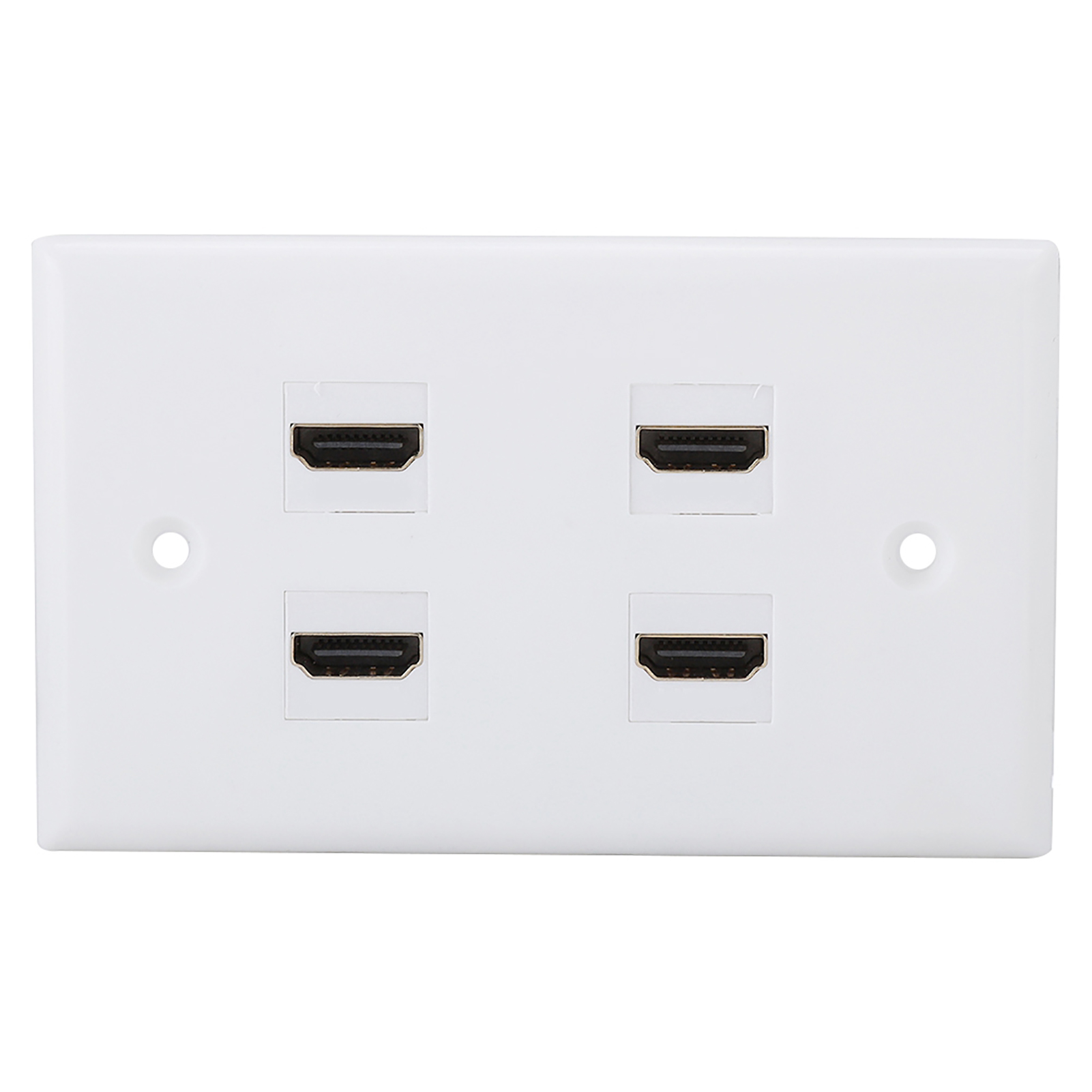 Wandanschlussplatte Für 4-port-hdmi-koppler Mit Durchschleiffunktion, Kompatibel Mit Hdtv-audio Und -video