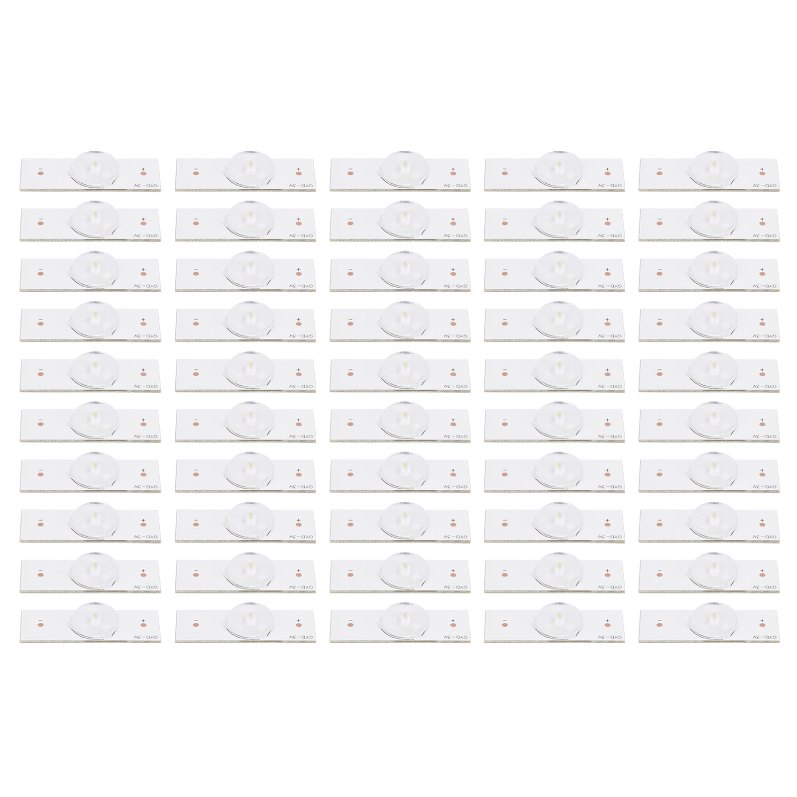 Packung Mit 50 Smd 3v Leds Mit Glasfaserlinsen Zur Reparatur Von 32-65 Zoll Led-fernsehern