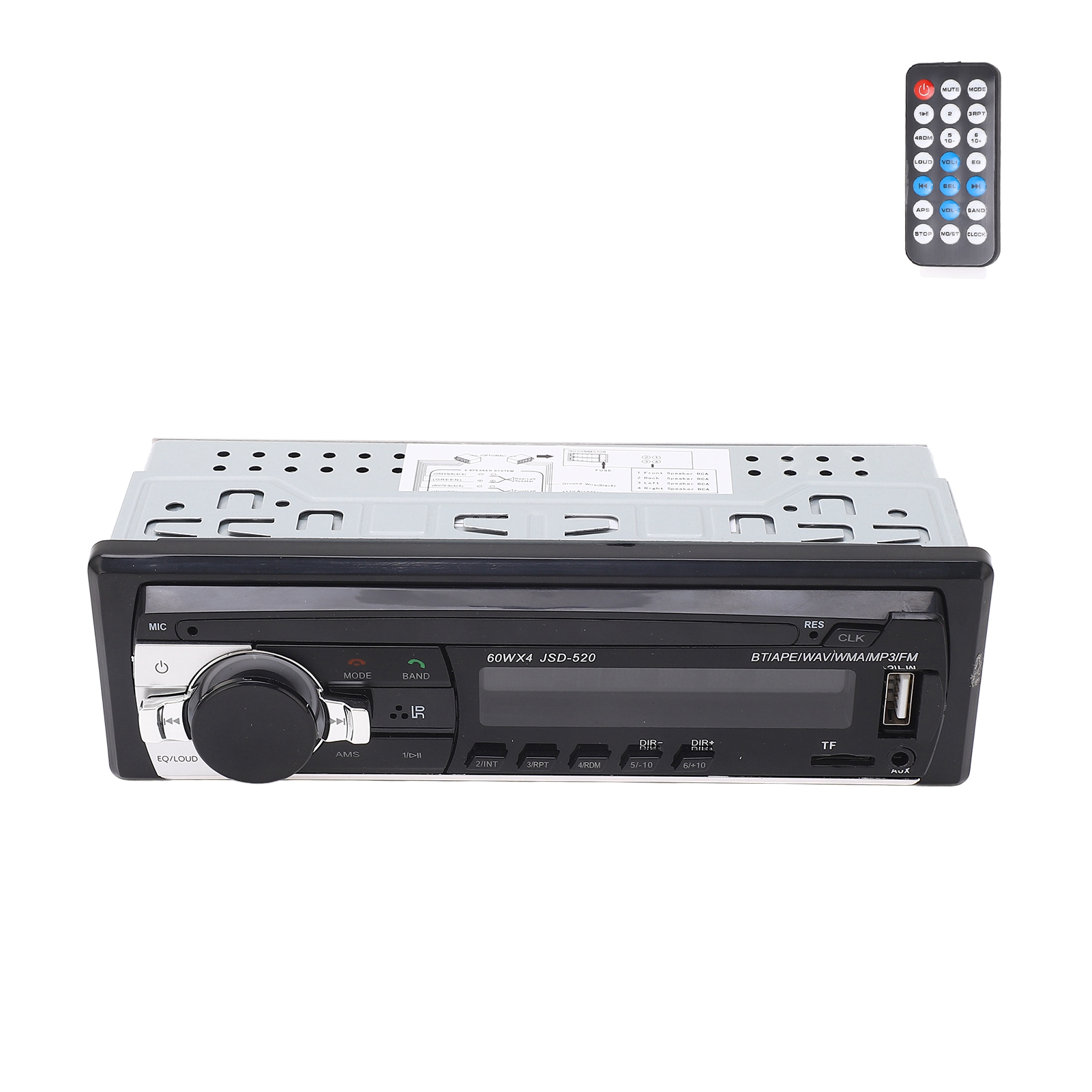 Autoradio Mit Ki-sprachsteuerung, Led-bildschirm, Zwei Usb 2.0-anschlüssen Für Freisprecheinrichtung Und Musikwiedergabe