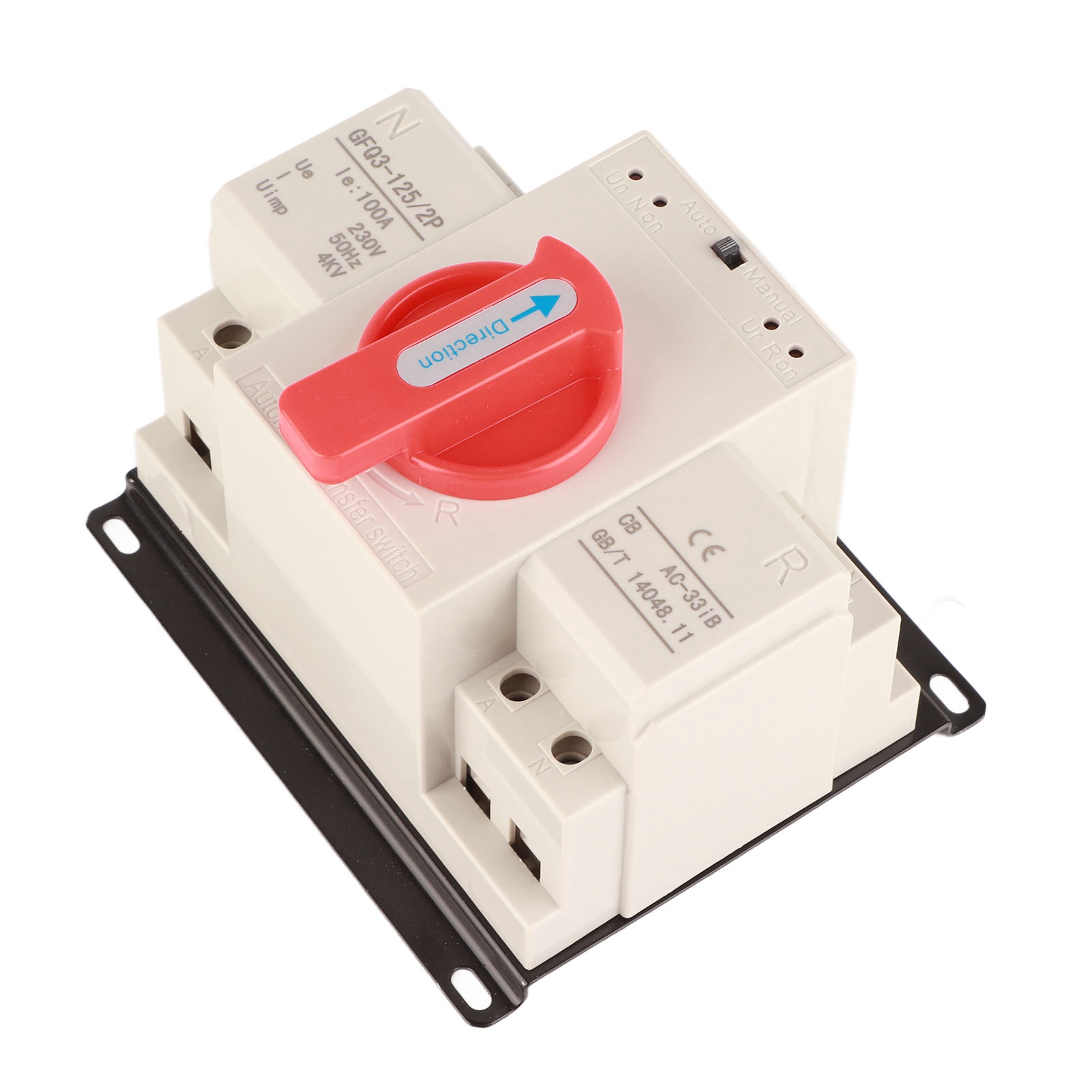 Ac230v 100a 2p Ats Automatischer Umschalter Mit Doppelter Stromversorgung Für Minigenerator