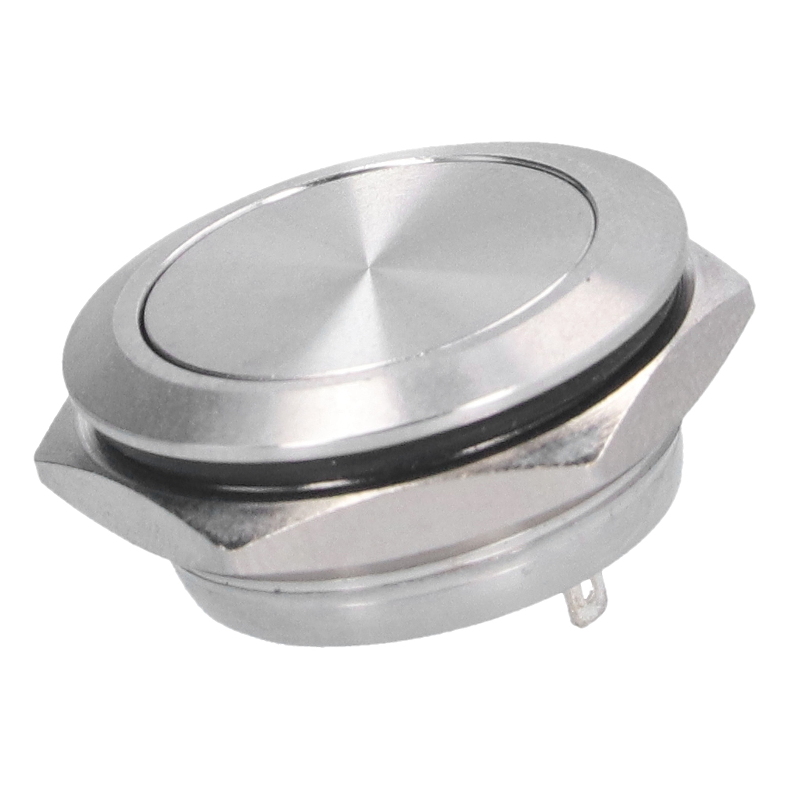 Packung Mit 5 Wasserdichten, Flachen Edelstahl-drucktastenschaltern, Schraubklemmen, Zubehör Für 0–220-v-netzteile, 22 Mm