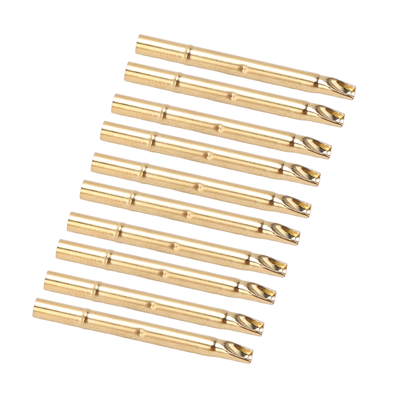 Packung Mit 100 Metall-federprüfhülsen (2,7 Mm) Mit Nadelschutz Für Optimale Kontaktkraft Und Präzise Prüfungen. Elektronikzubehör.