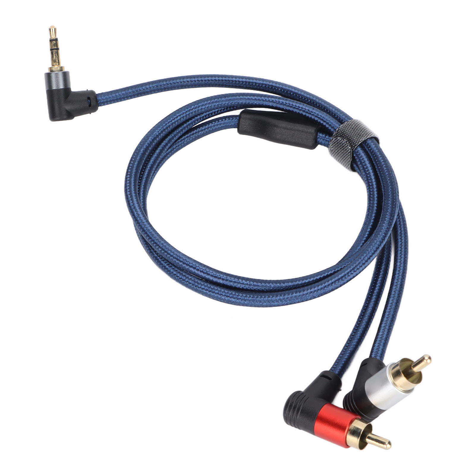 3,5-mm-klinkenstecker Auf 2 Cinch-stecker-adapter, Nylonummanteltes Aux-cinch-y-kabel Für Smartphones, Mp3-player, Tablets Und Lautsprecher