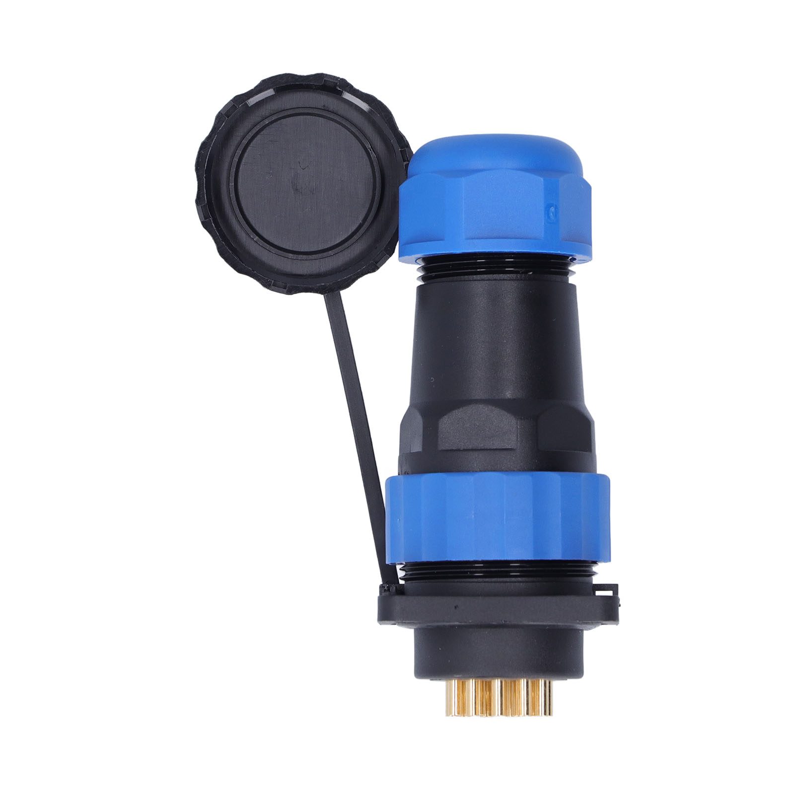 Wasserdichter Ip68-stromanschluss, Stecker/buchse, Quadratisch, 4 Löcher, Luftfahrtstecker, 380 V, 10 A, Sp2816-pins
