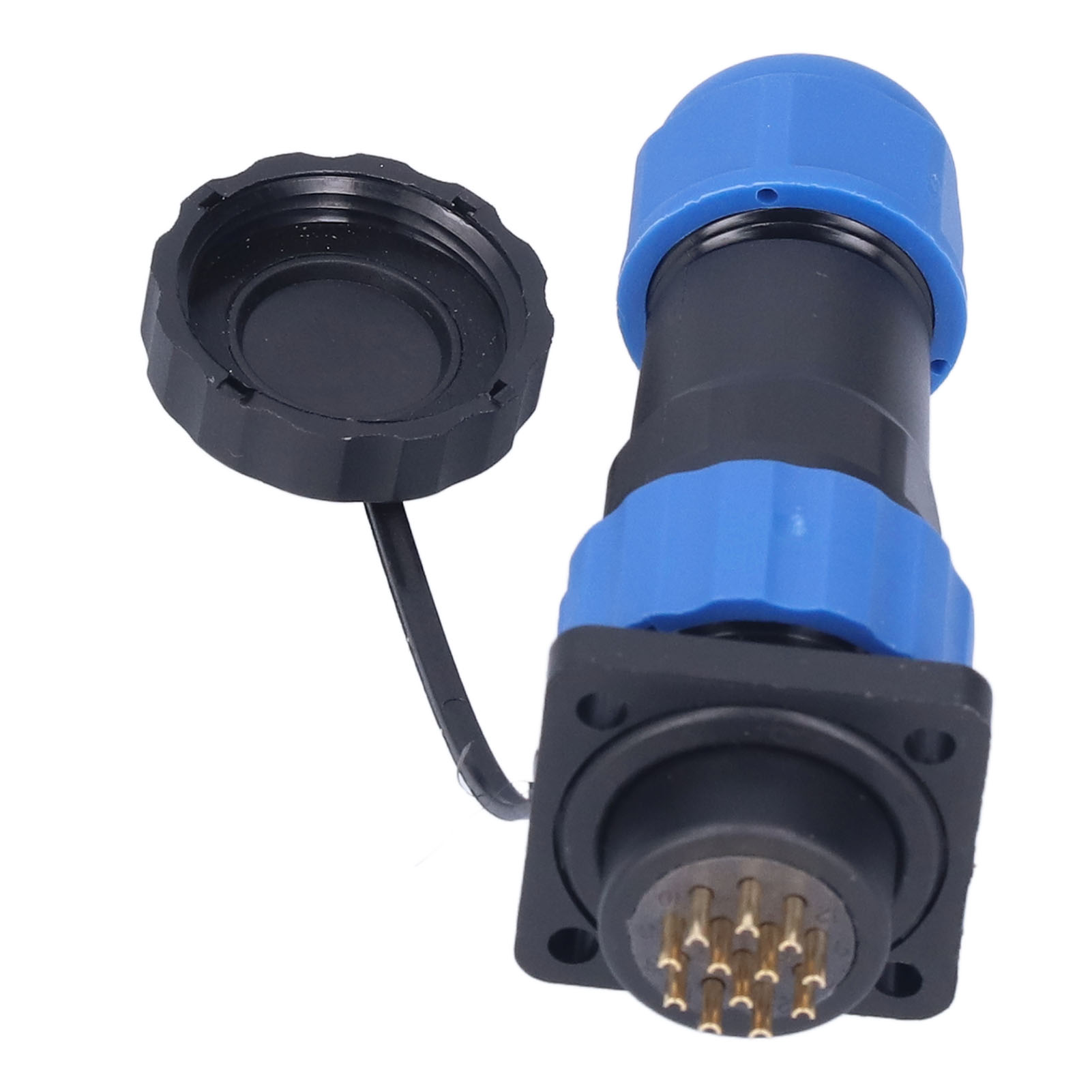 Wasserdichter Stromanschluss, Quadratischer Luftfahrtstecker, 250 V 5 A Sp2012-poliger Industrieschweißadapter