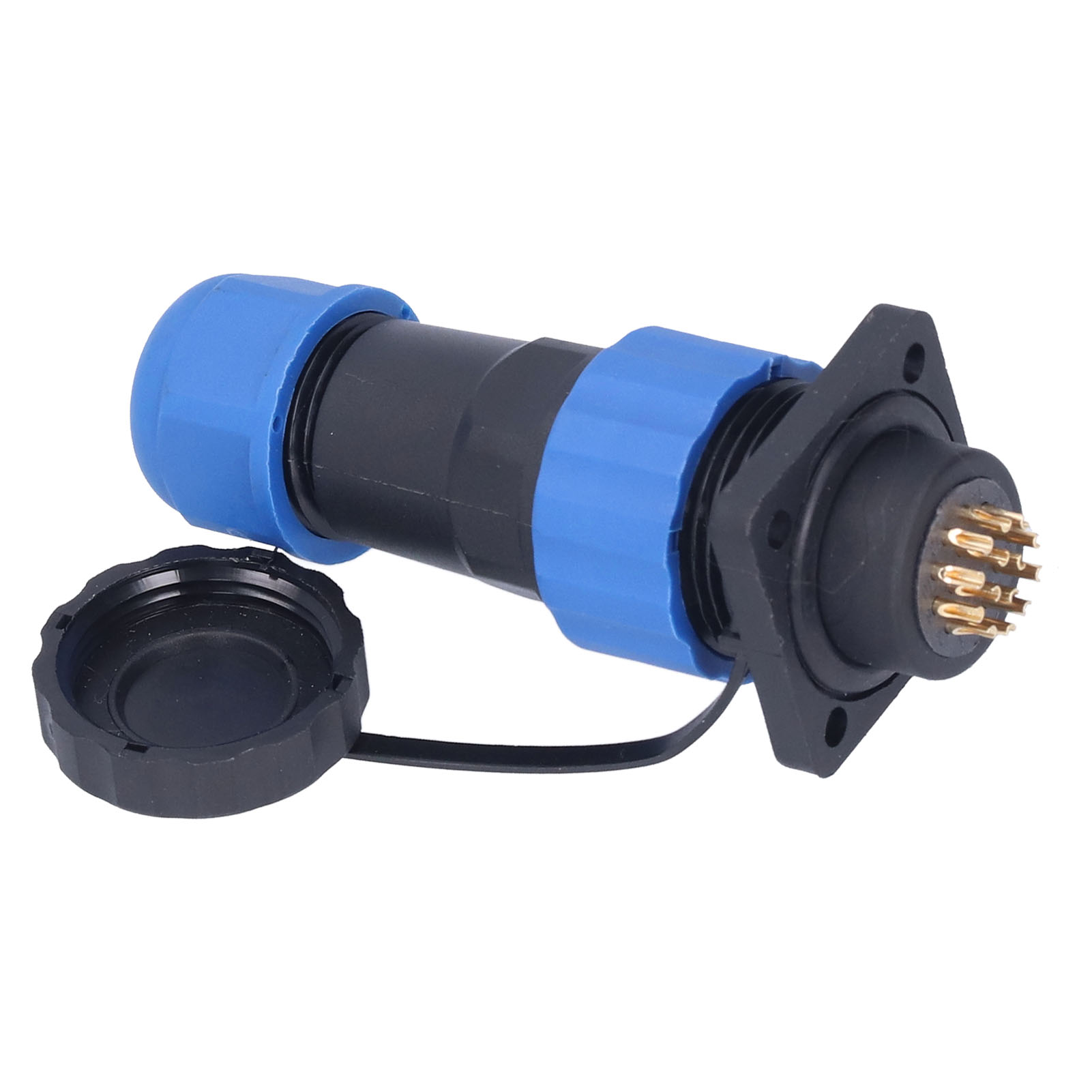 Wasserdichter Stromanschluss, Quadratischer Luftfahrtstecker, 250 V 5 A Sp2014-poliger Industrieschweißadapter