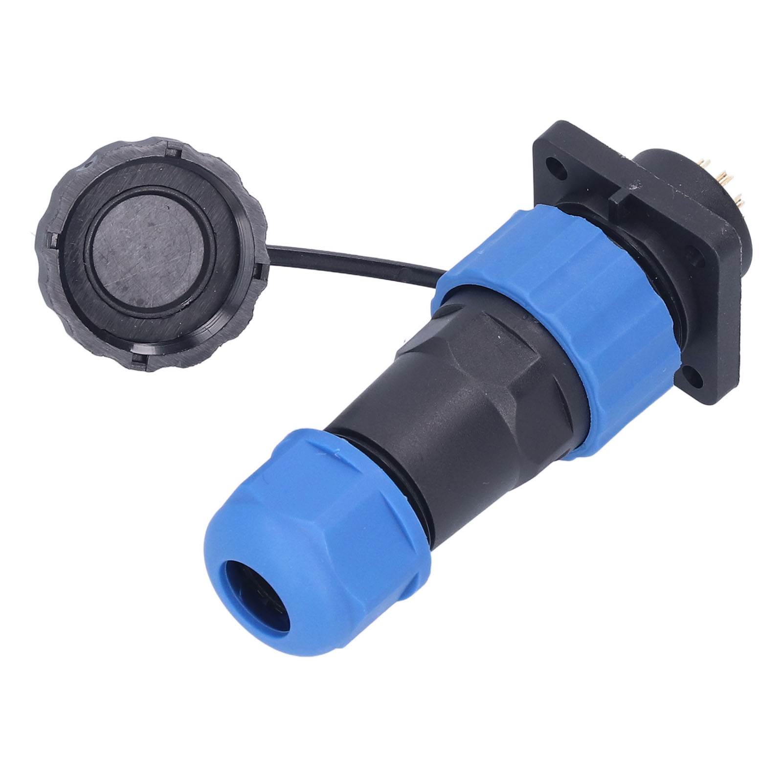 Wasserdichter Stromanschluss, Quadratischer Luftfahrtstecker, 250 V 5 A Sp208-poliger Industrieschweißadapter
