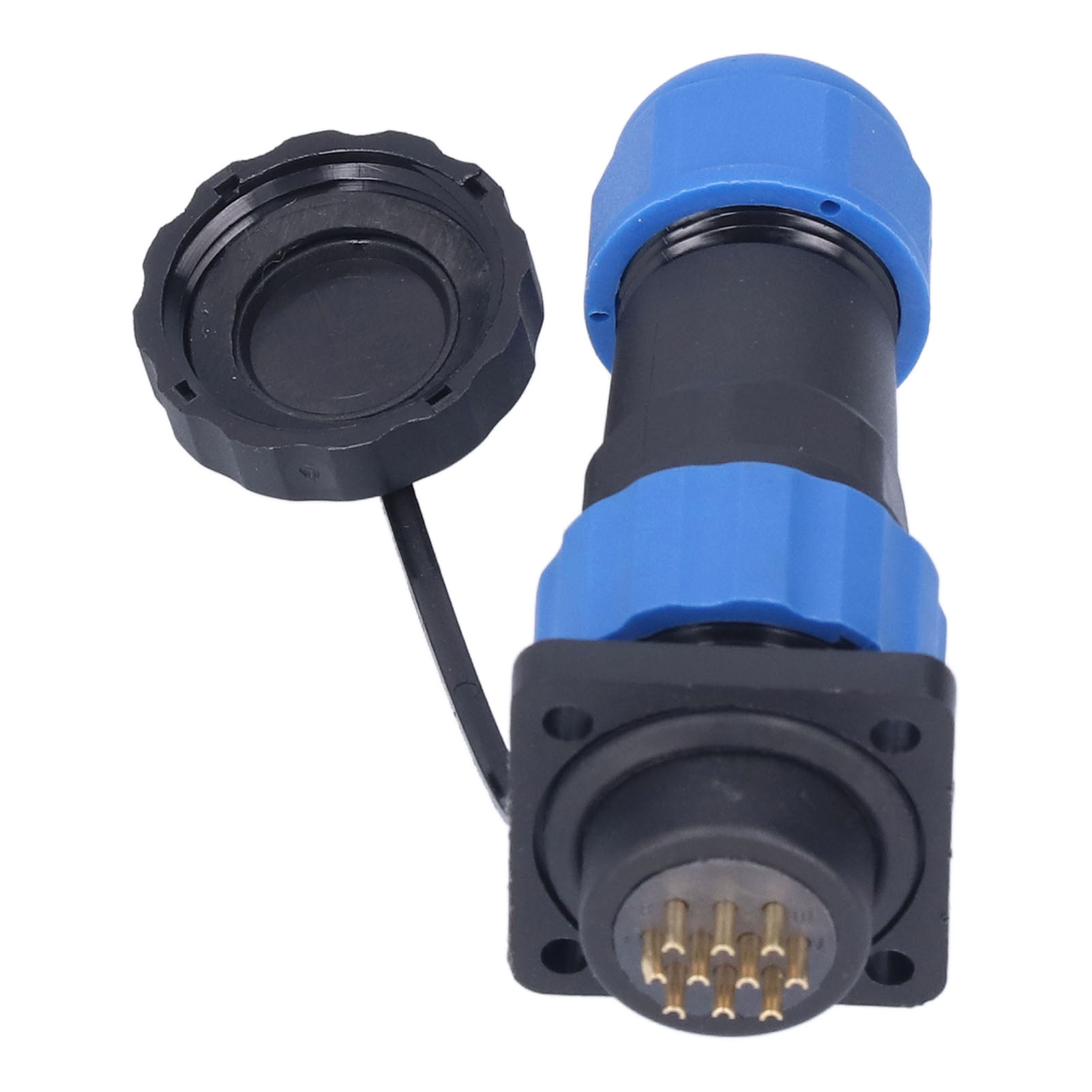 Wasserdichter Stromanschluss, Quadratischer Luftfahrtstecker, 250 V 5 A Sp2010-poliger Industrieschweißadapter