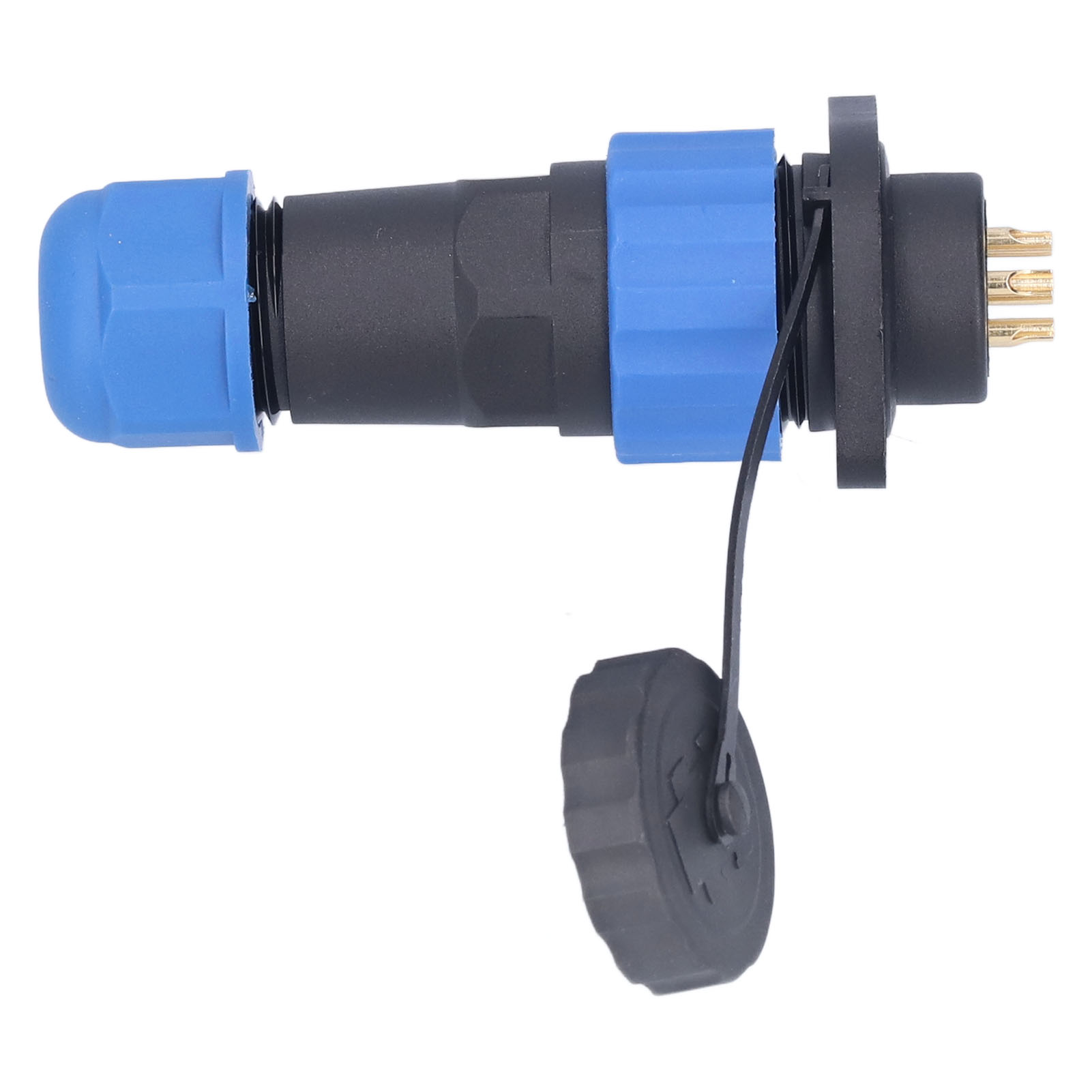 Ip68 Wasserdichter, Geflanschter Luftfahrt-stromanschluss, Ac380v Sp206-poliger Industrieadapter (380v 10a)