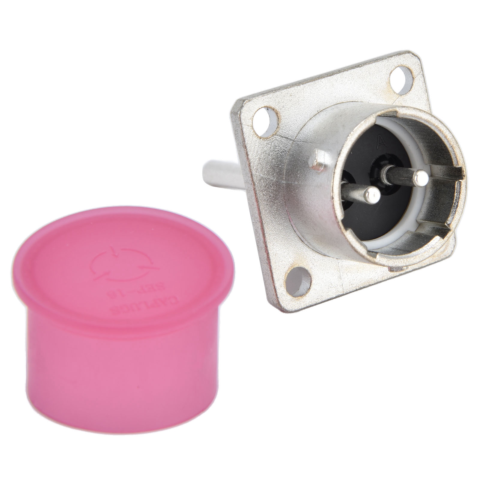 Quadratischer Flansch-stromanschluss Für Die Luftfahrt, 2-polig, 60 V Dc, 20 A, C10-747487-z2p