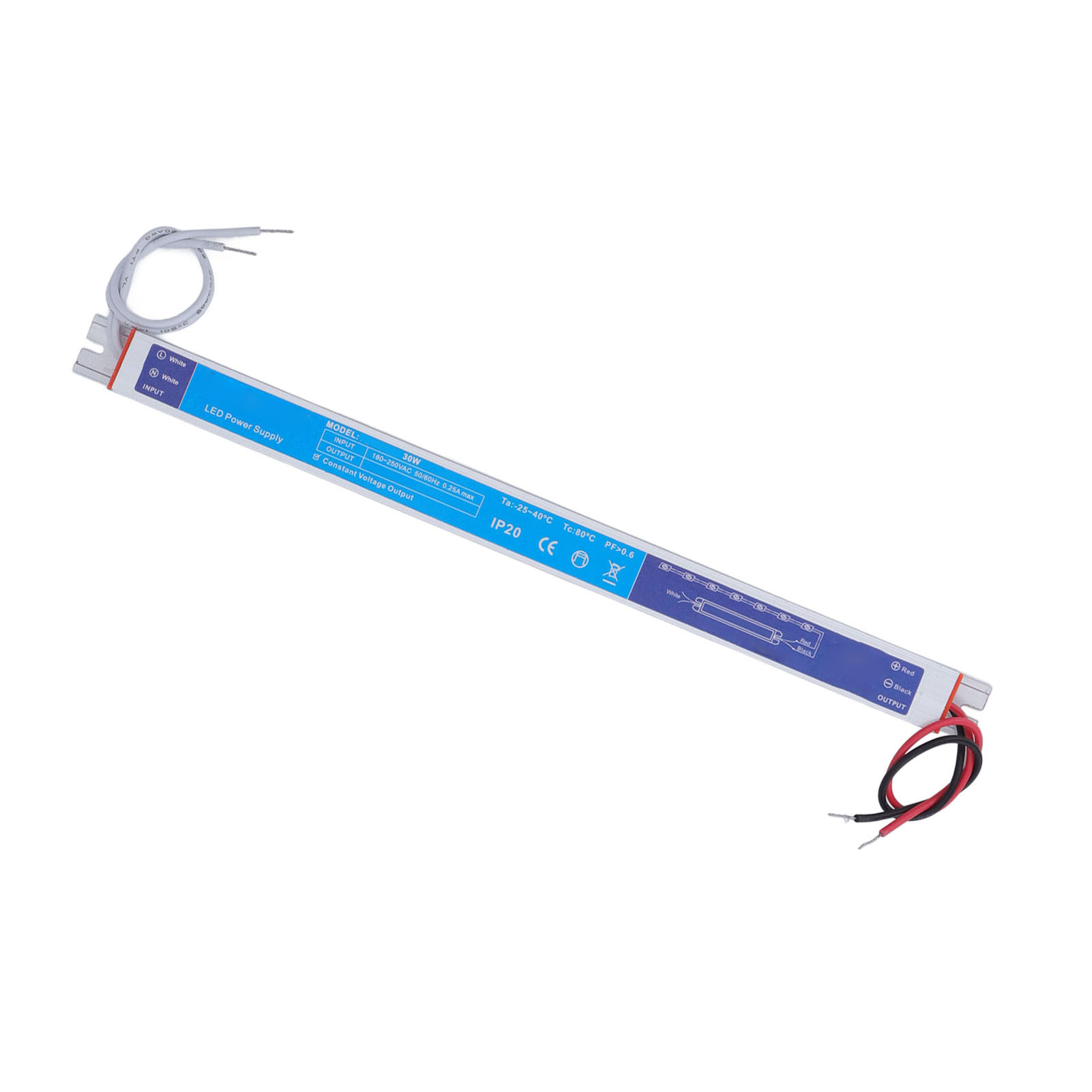 Schaltnetzteil Für Led-streifen, Schutzart Ip20, Transformator, 180–250 V Ac Eingang, 24 V, 1,25 A, 30 W