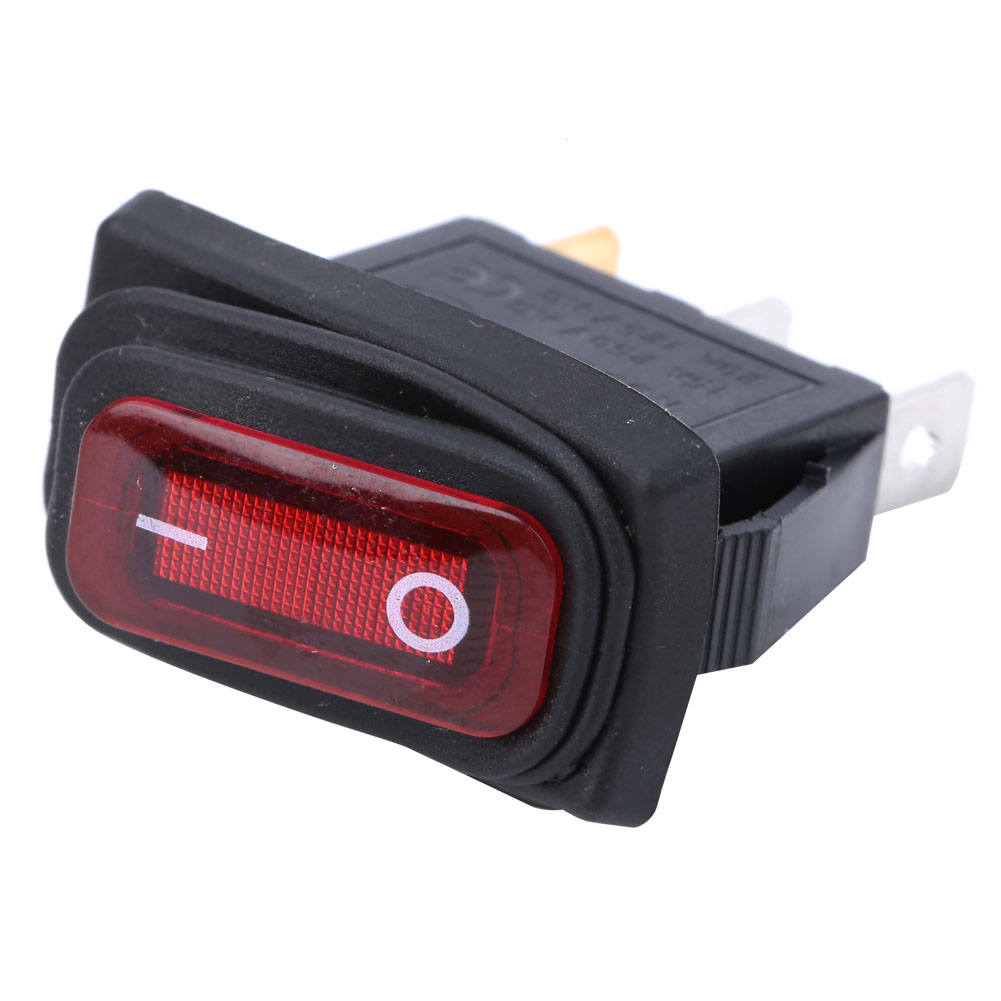 Set Mit 3 Wasserdichten Lampenschaltern, 3-polig, Schiffstyp, Ein/aus, 250 V Ac/125 V Ac, Für Lightred
