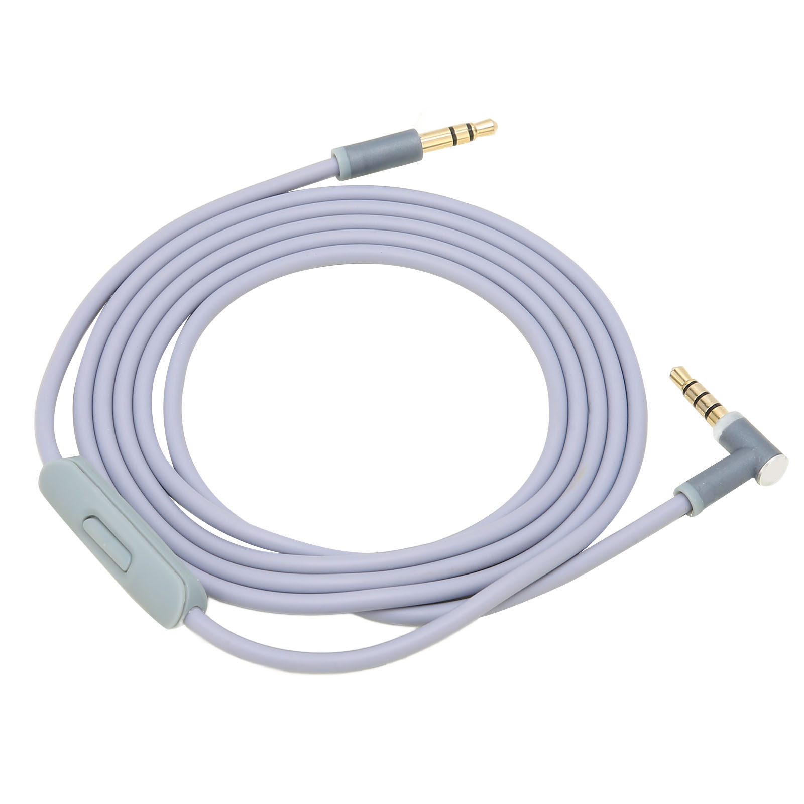 Ersatz-audiokabel Mit Integriertem Mikrofon Und Wiedergabesteuerung Für Tragbare Kopfhörer (grau)