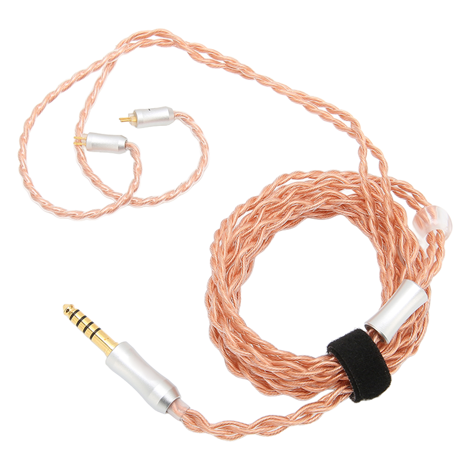 Ersatzkabel Für In-ear-kopfhörer: 4,4-mm-klinkenstecker, 2 Pins, 4 Adern, Versilbert, Länge 1,2 M (3,9 Ft).