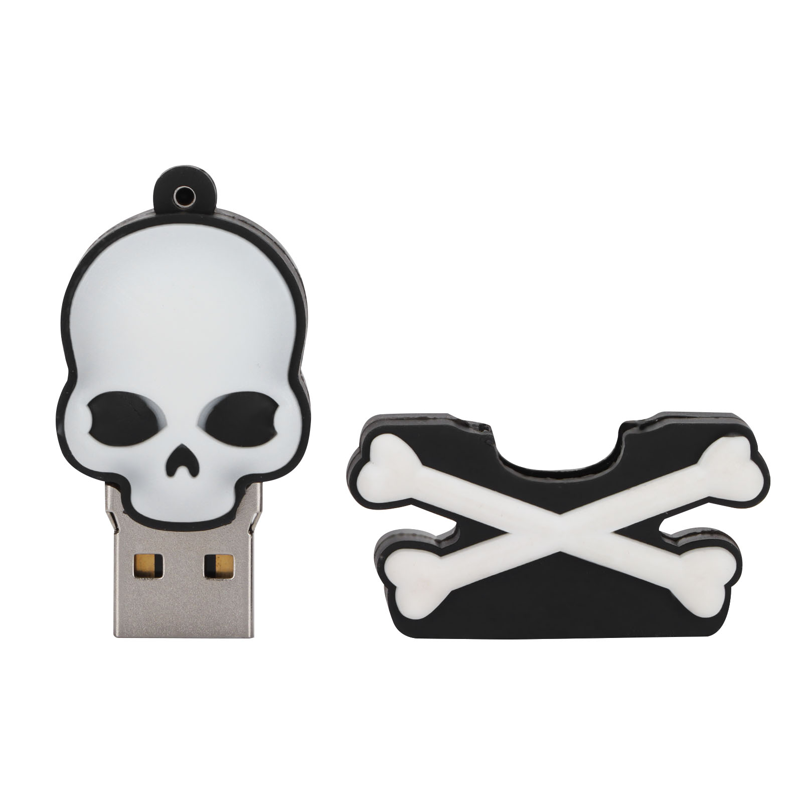 Usb-stick Mit Totenkopfmotiv – Originelles Geschenk – Mini-usb-stick Mit 2 Gb Speicher