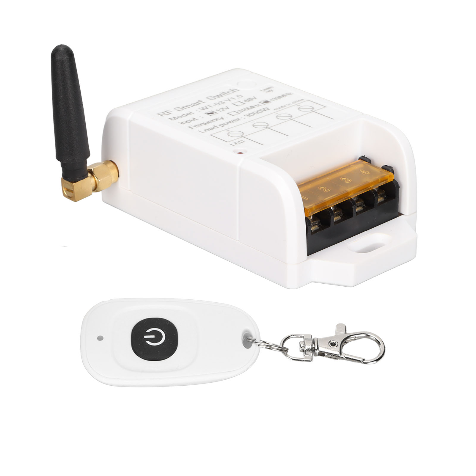 433 Mhz Rf-funkschalter, 12 V Dc, 1 Kanal, Drahtlose Fernbedienung Für Lampen, Aufzüge Und Elektrische Geräte.