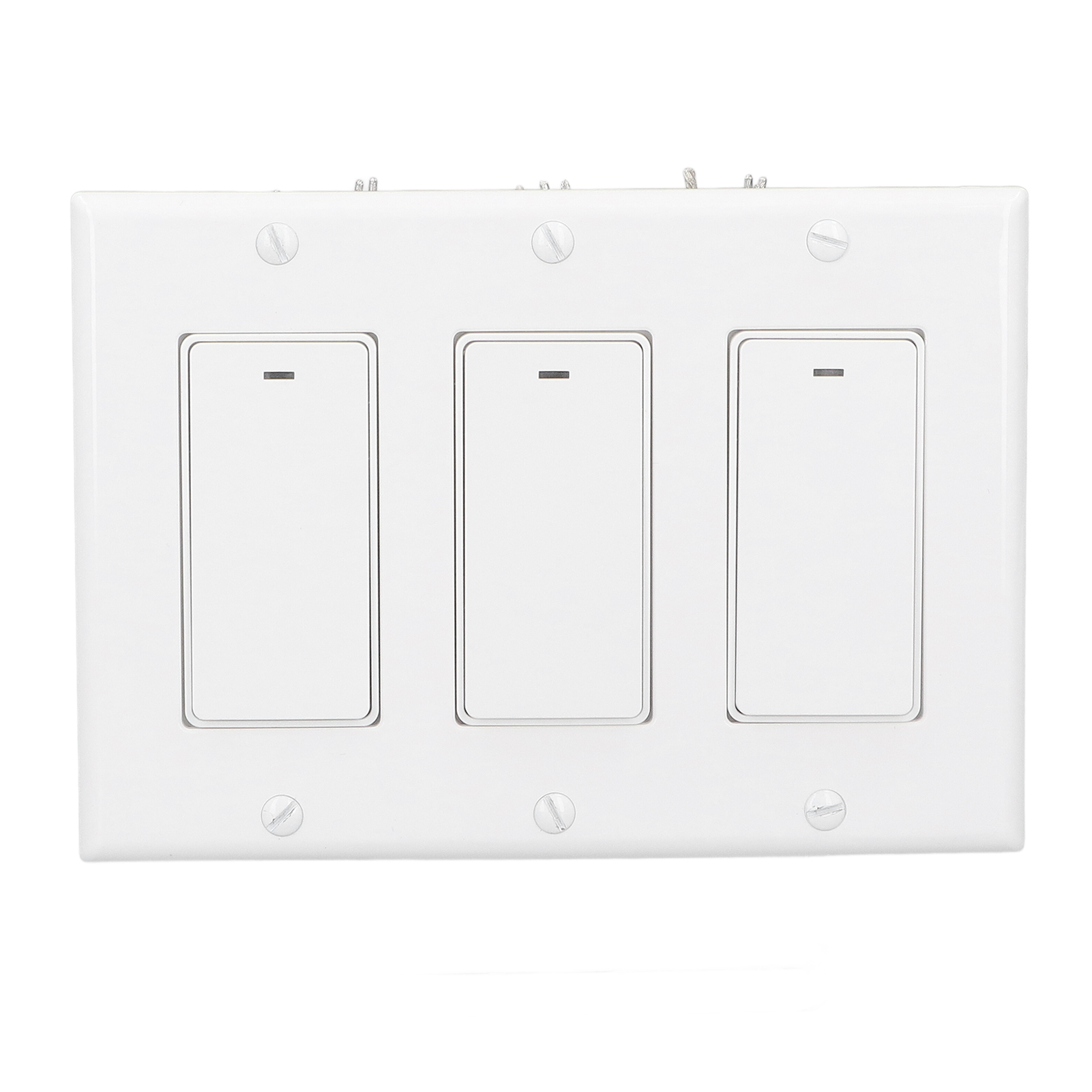 Intelligenter Wlan-wandschalter Mit Fernbedienung Für Licht-, Sprach- Und Audiosteuerung, Einpolig, Dreiphasig, Ac 100–240 V
