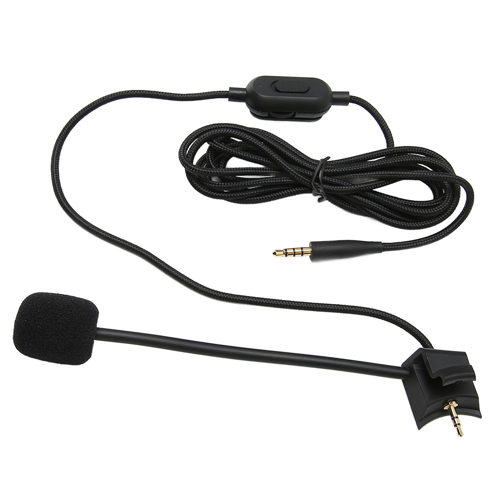 Audiokabel Für Mikrofon Mit Ausleger Und Kopfhörer Mit Lautstärkeregler Und Stummschalter