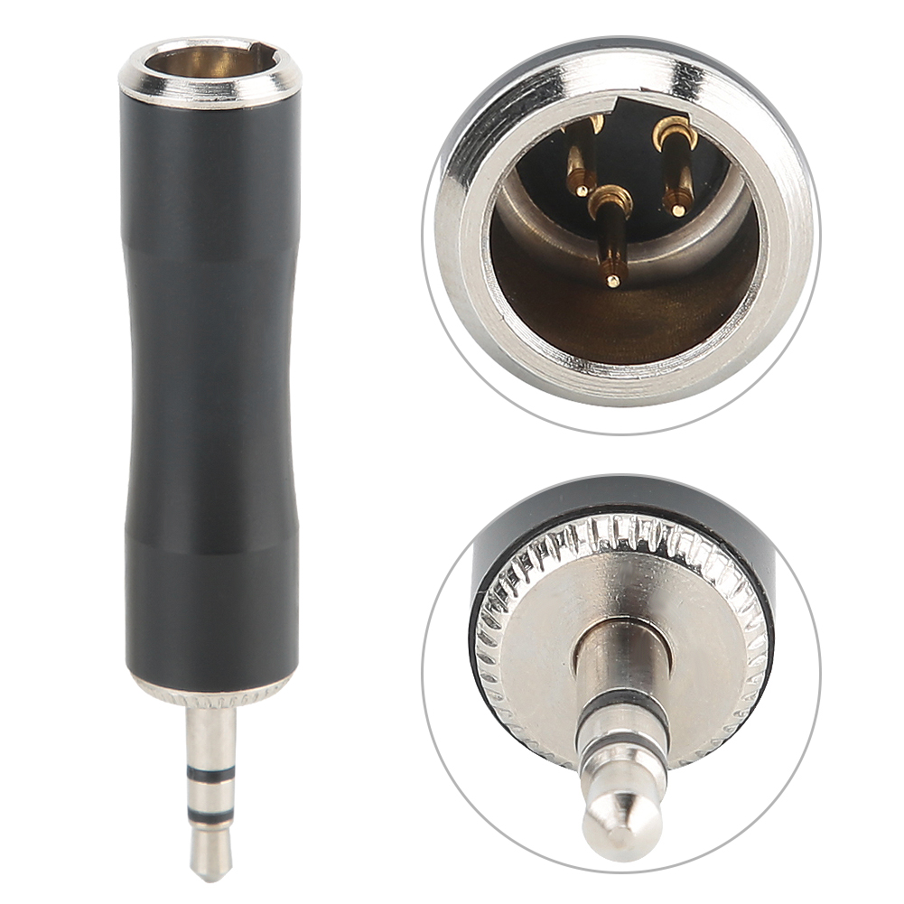 2 Vergoldete 3,5-mm-klinkenstecker Auf Mini-xlr-3-pin-stecker (symmetrisch) Audioadapter