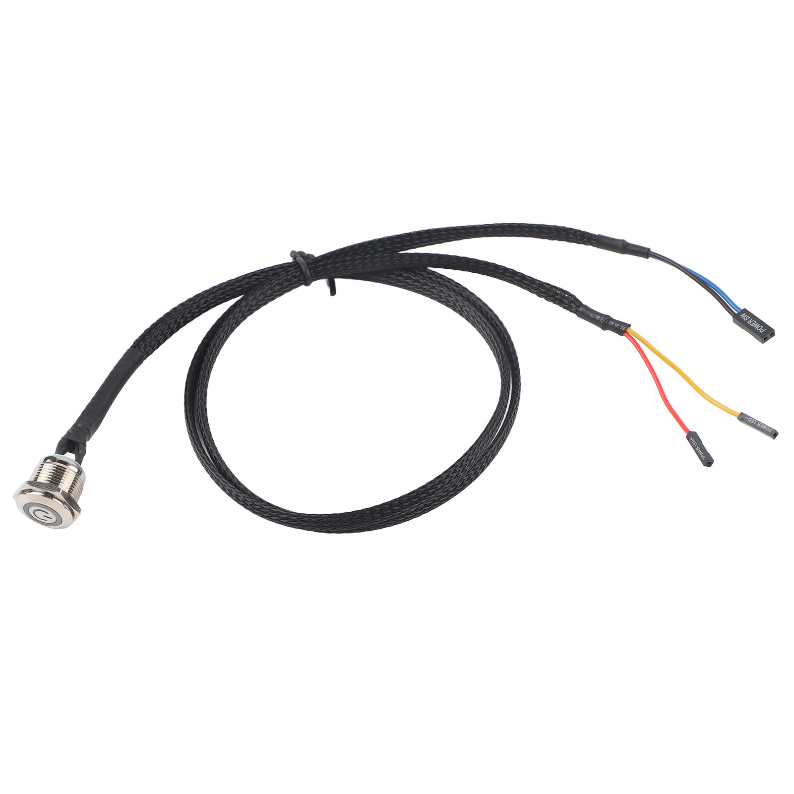 Host-switch-kabel Für Desktop-computer, Metallknopf, Blauer Led-netzschalter