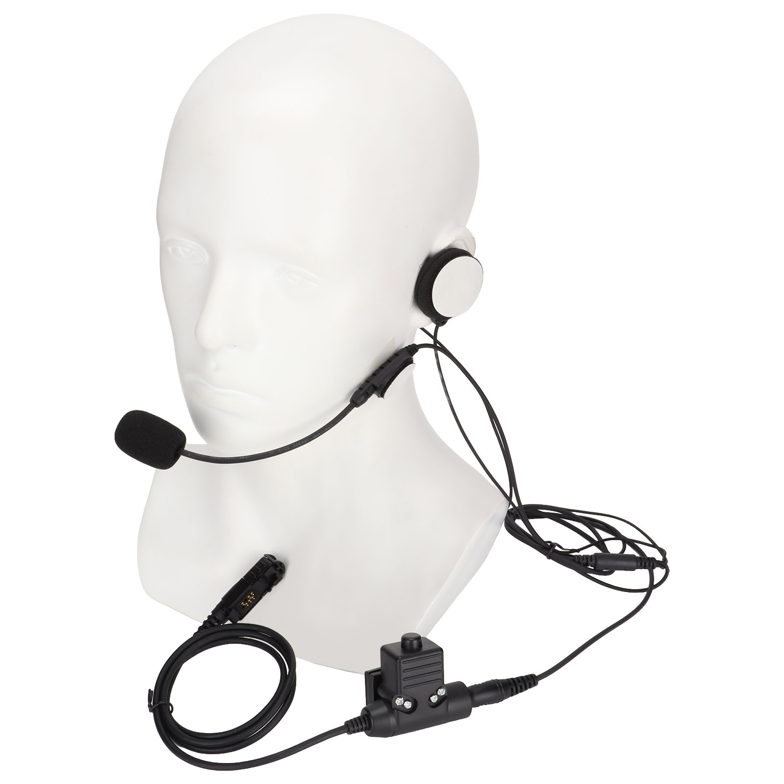 Professioneller In-ear-motorradhelm-kopfhörer, 7,1 Mm, Mit Ptt-taste U94, Kompatibel Mit Motorola Xir P6600, P6620, Dp2400 Und Mtp3250