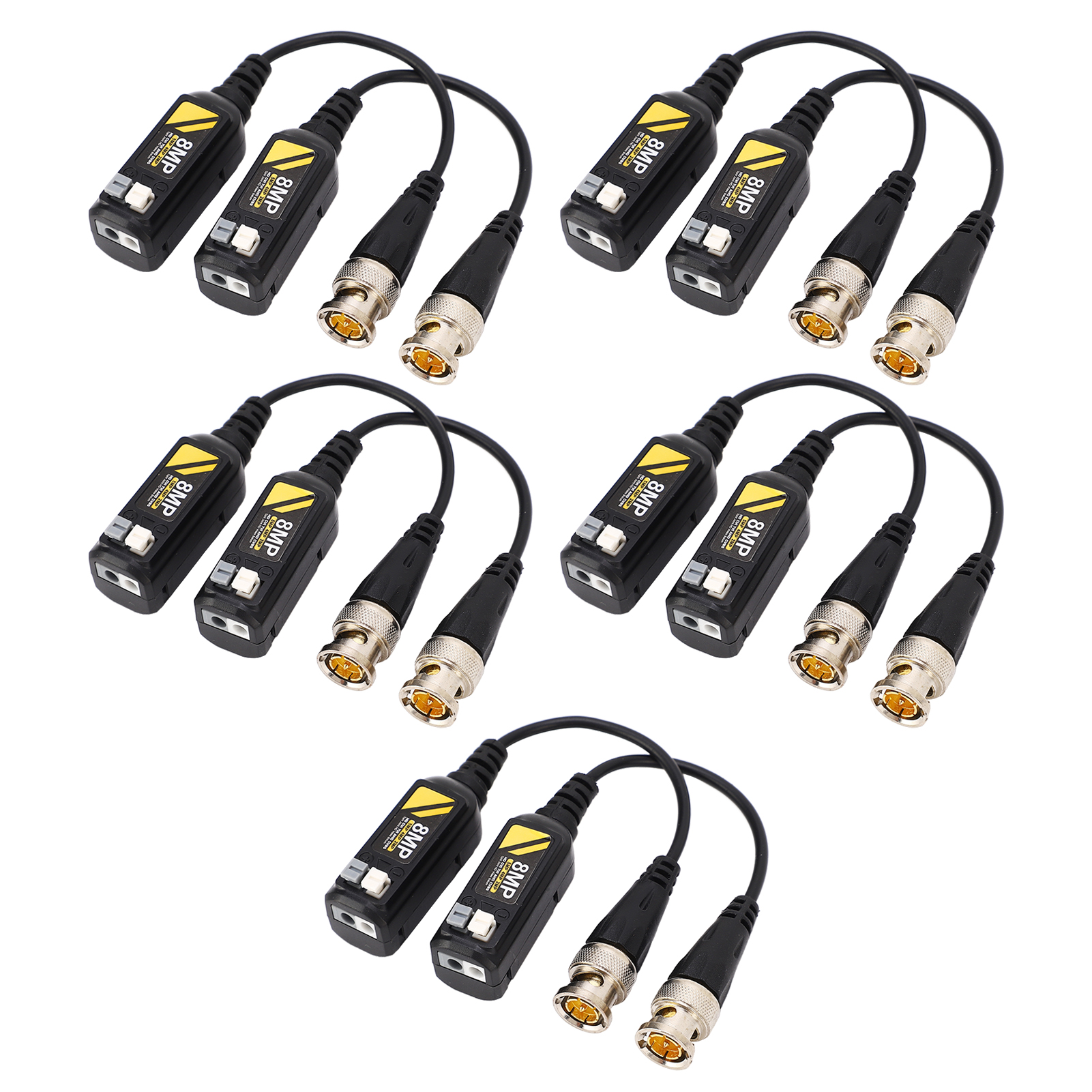 Twisted-pair-transmitter Mit 8 Mp 5-paarigem Bnc-anschluss, Verlustarmem Video-balun Und Blitzschutz